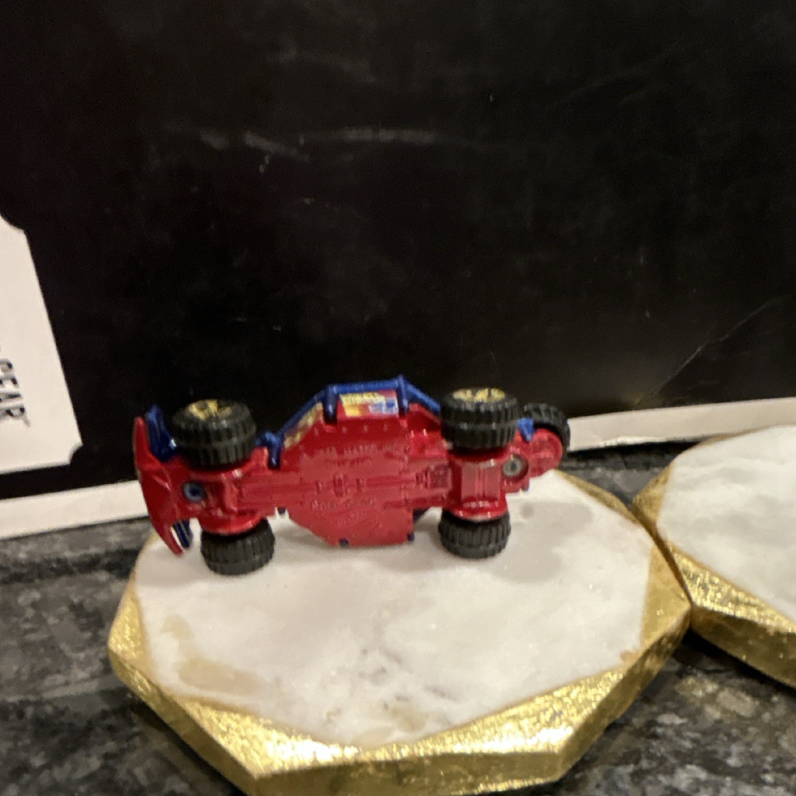 Hot Wheels Blue Red Gold Number 4 1:64 Diecast Car 3-7 Years Boys & Girls