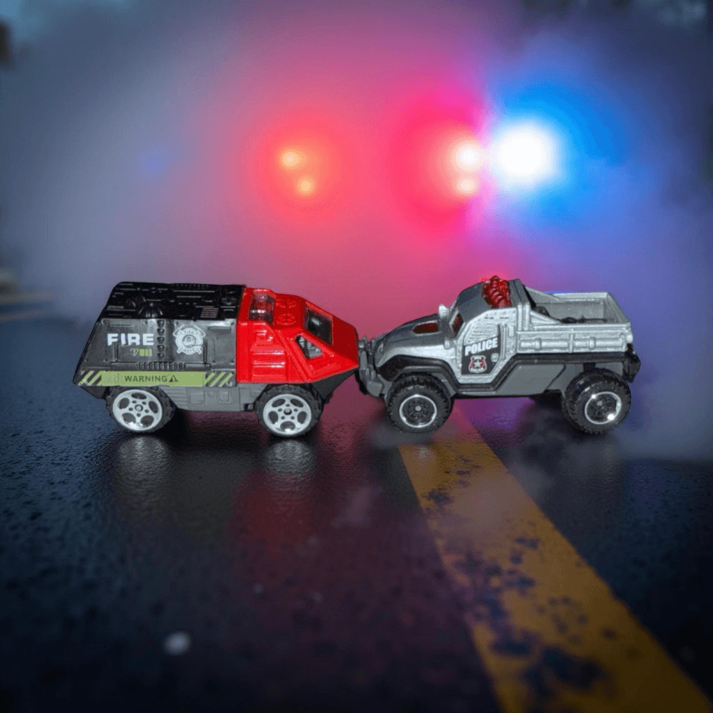 Matchbox Road Raider & Xin-Yu Heavy Duty Police & Fire Rescue Vehicles Trucks
