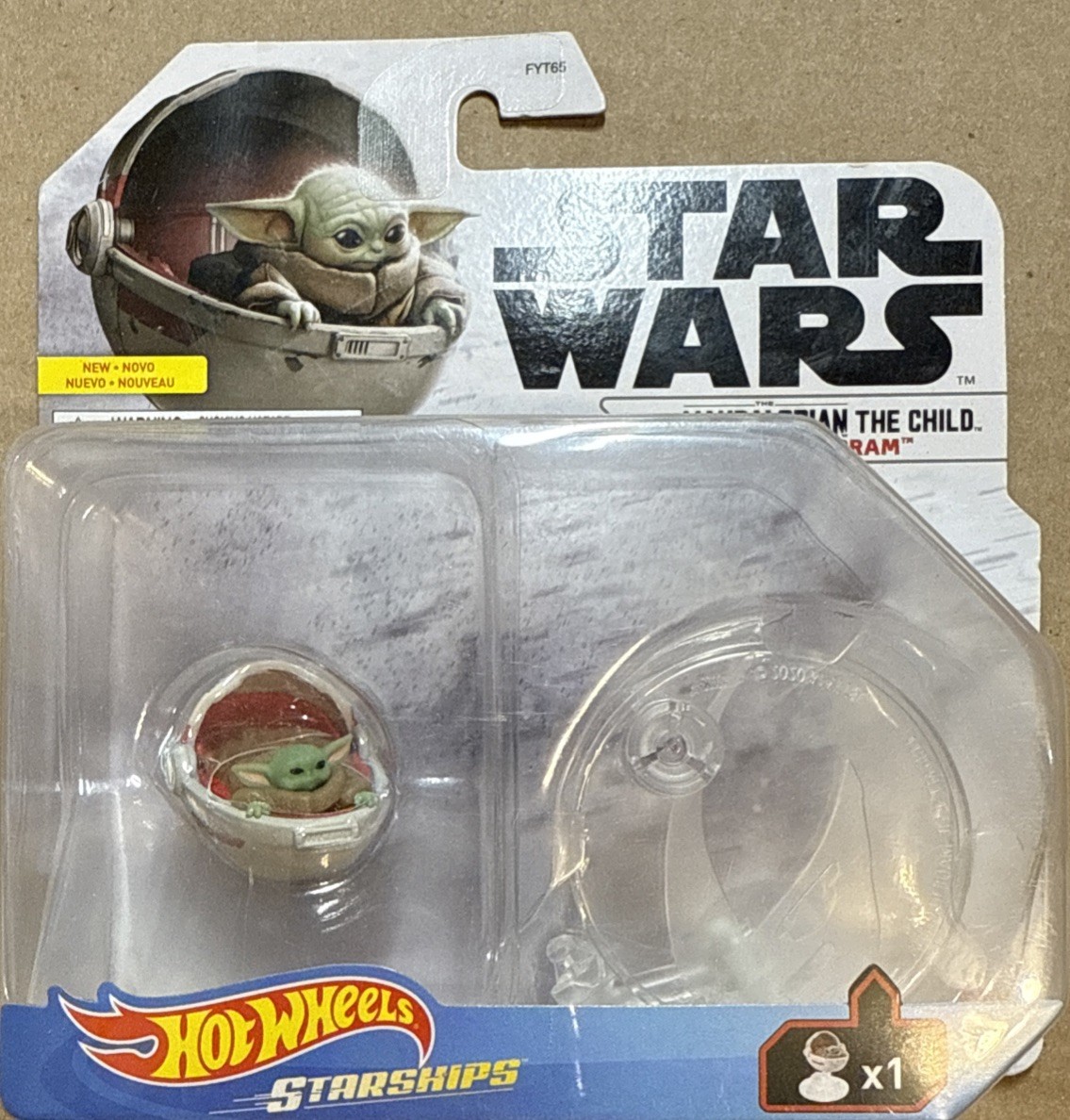 Star Wars Hot Wheels Starships (2019) Mandalorian The Child Hover Pram Toy