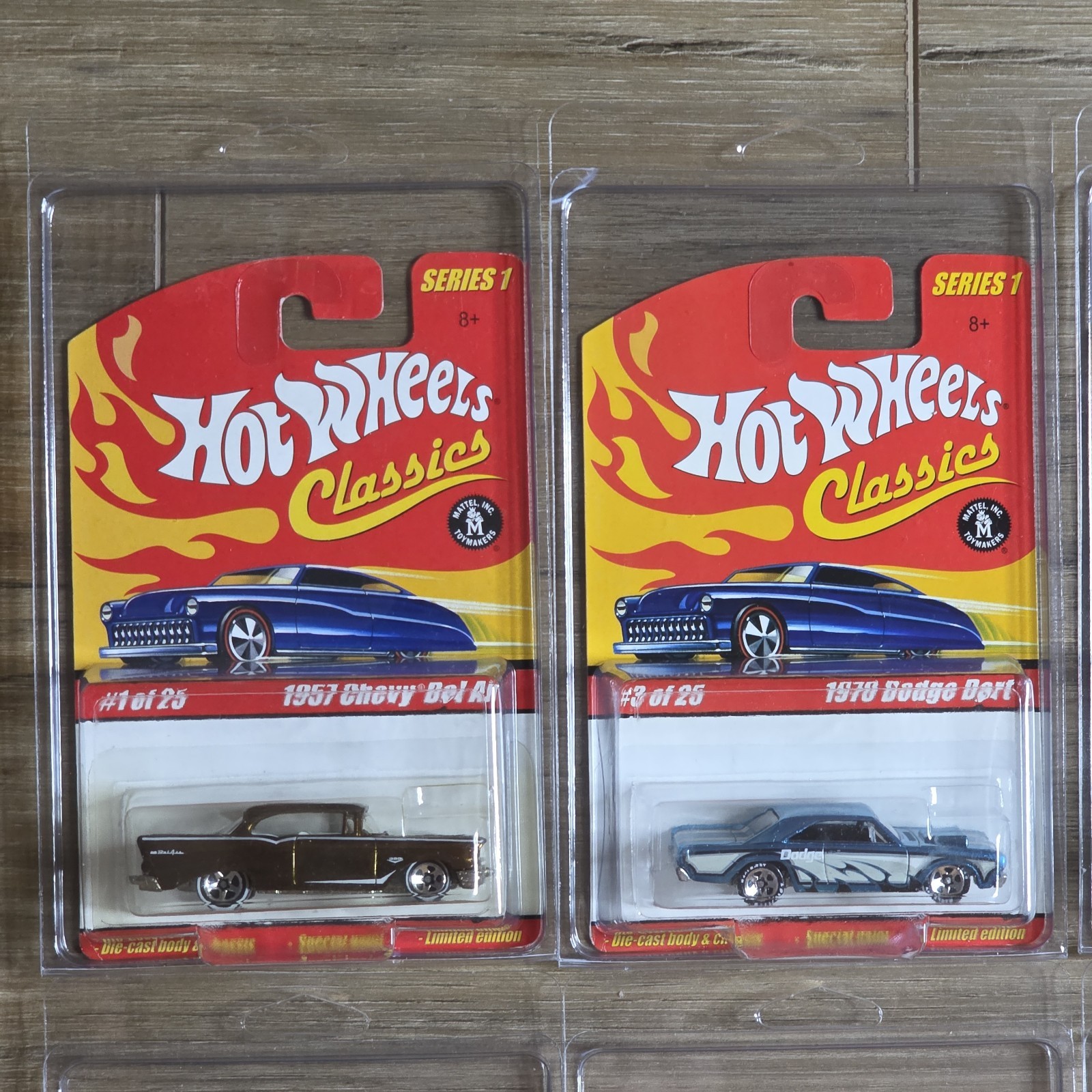 Hot Wheels Classics Series 1 Set of 22 Spectraflame Paint Redlines 1/64 Diecast