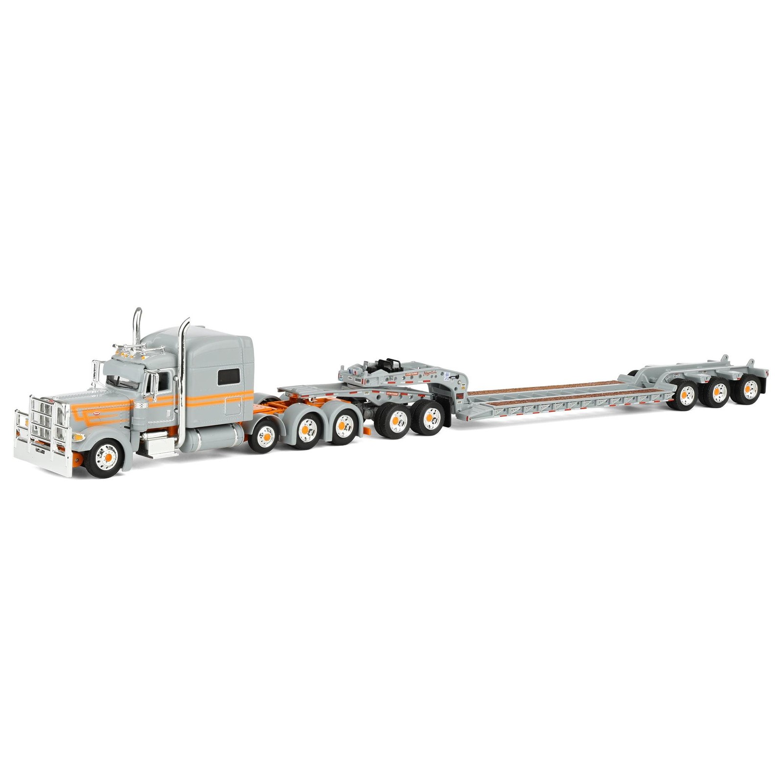 DCP 1/64 Peterbilt 389 Mid Roof Fontaine Magnitude Lowboy Trailer 60-2286
