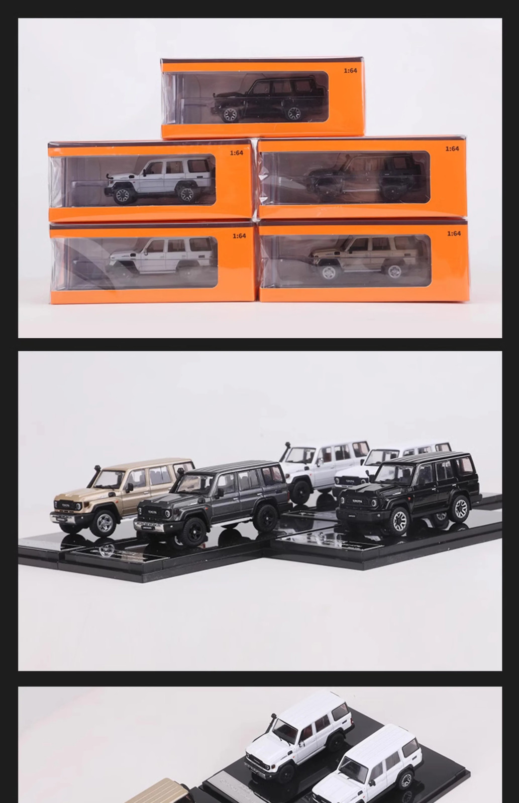 GCD 1:64 Toyota LAND CRUISER LC70 LC76 SUV Alloy Car Model Diecast & Toy Vehicle