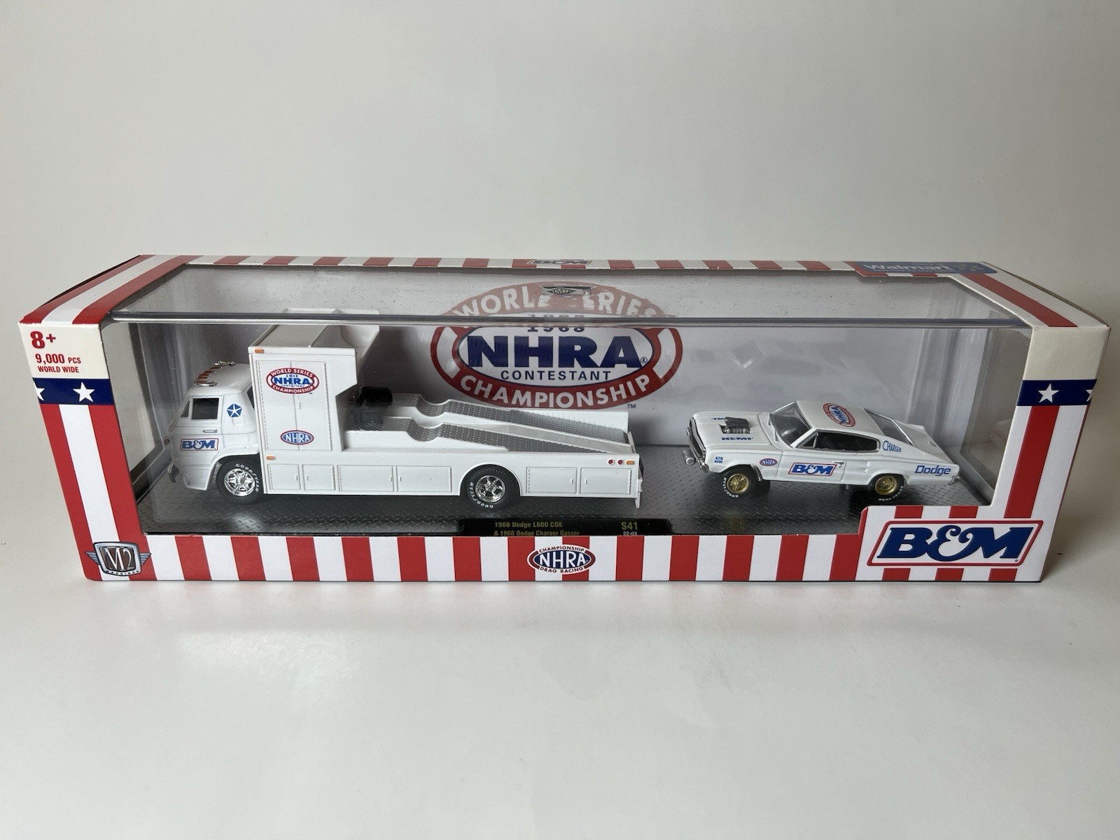 M2 Machines NHRA 1966 Dodge L600 COE & 1966 Dodge Charger Gasser S41 22-03
