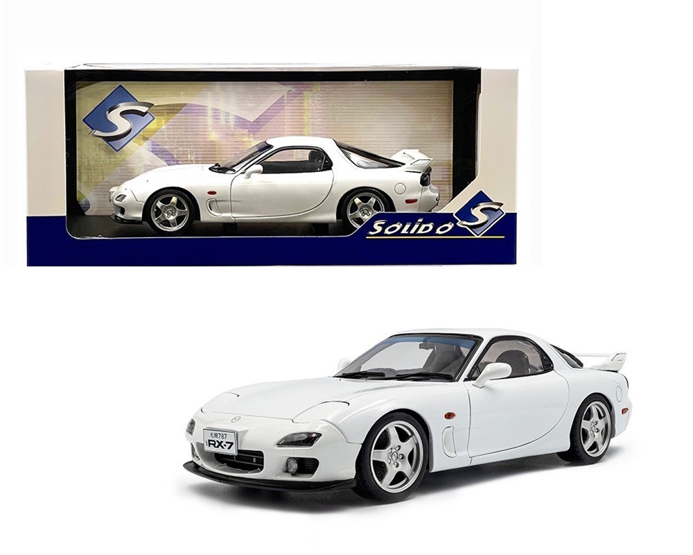 1999 Mazda RX7 FD3RS Pure White Diecast 1:18 Scale Model By Solido S1810607-7B