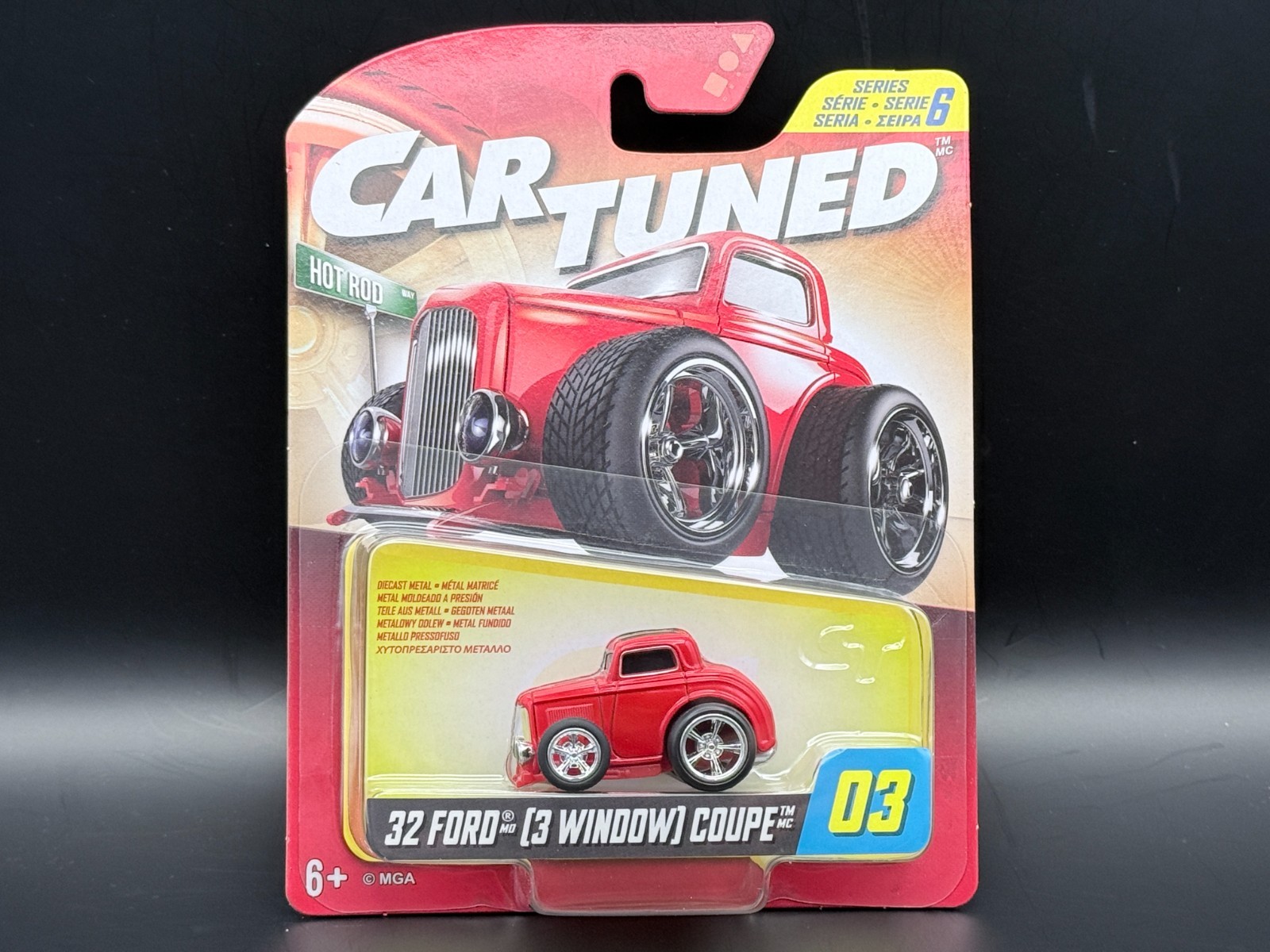 Cartuned 32 Ford 3 Window Coupe Red Series 6 Hobby Alt. 2026 #03 1/64