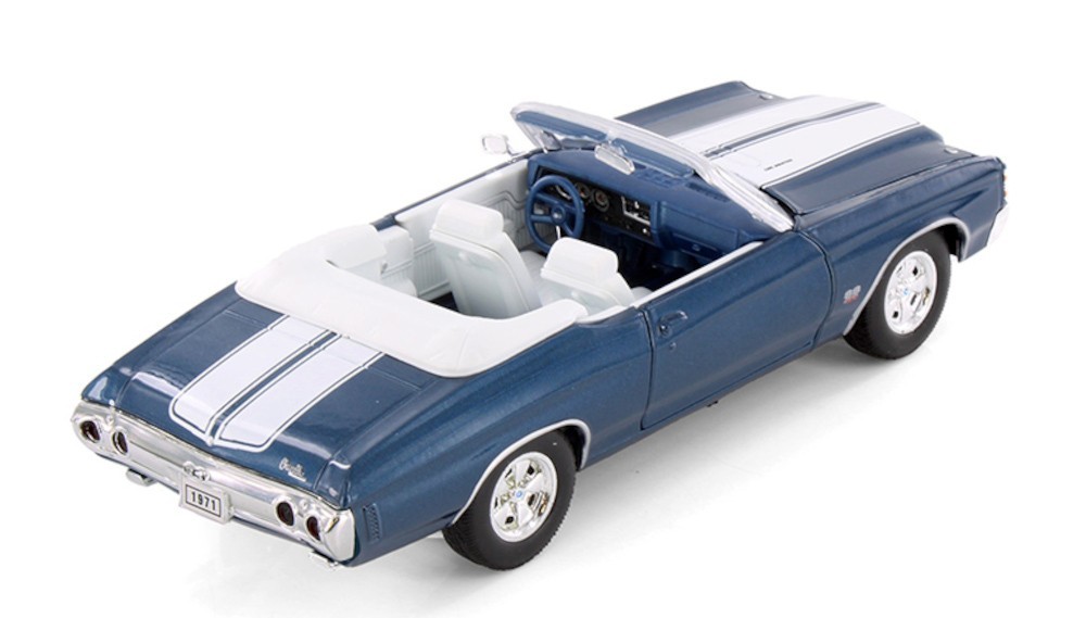 1971 Chevrolet Chevelle SS 454 1/24 Scale Diecast Model by Welly – BLUE