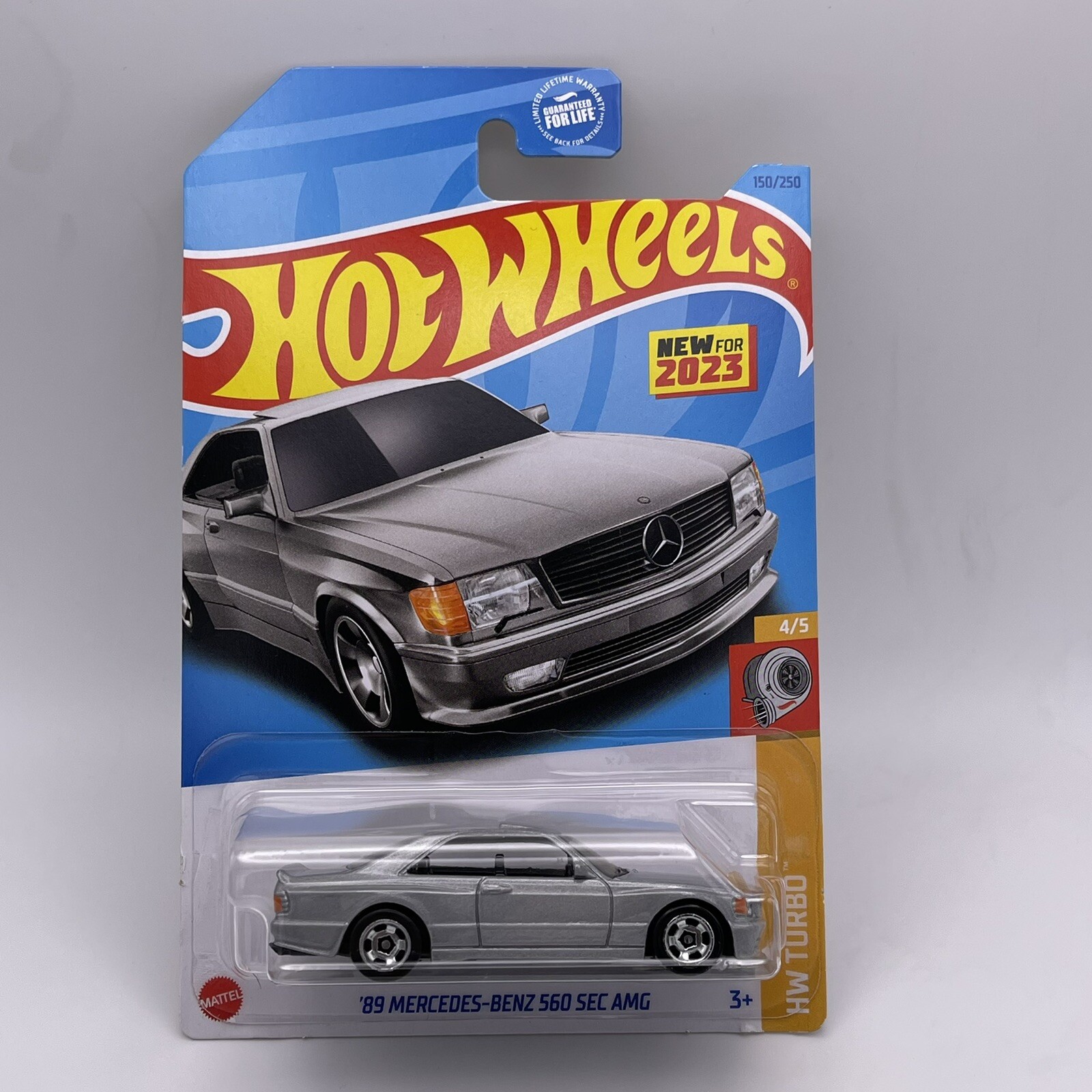 Hot Wheels 2024 ’89 Mercedes-Benz 560 SEC AMG Lot of 3 – Silver, Black, Red
