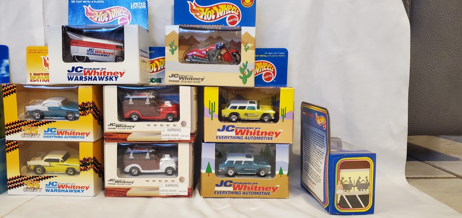 (15) 96-2000 HOT WHEELS JC WHITNEY LIMITED EDITIONS NMIB RARE/VTG/RARE NICE SET