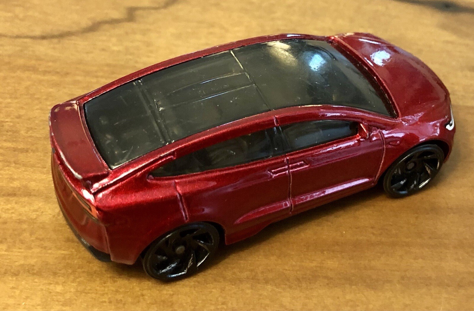 2016 Hot Wheels Tesla Model X Red DTX01 Diecast Toy Car 1:64 Mattel Elon Musk