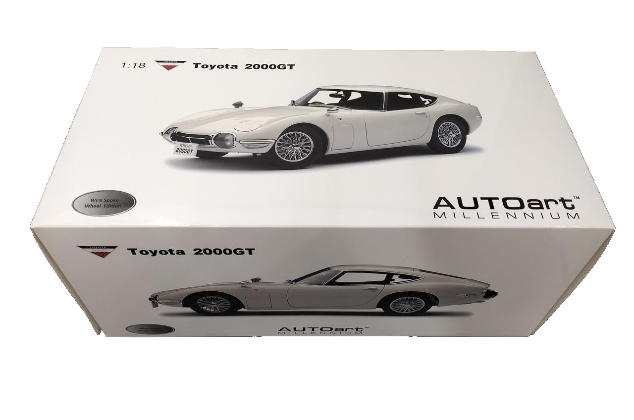 AUTOart Millennium 1/18 2000GT Wire Spoke Wheel Version White
