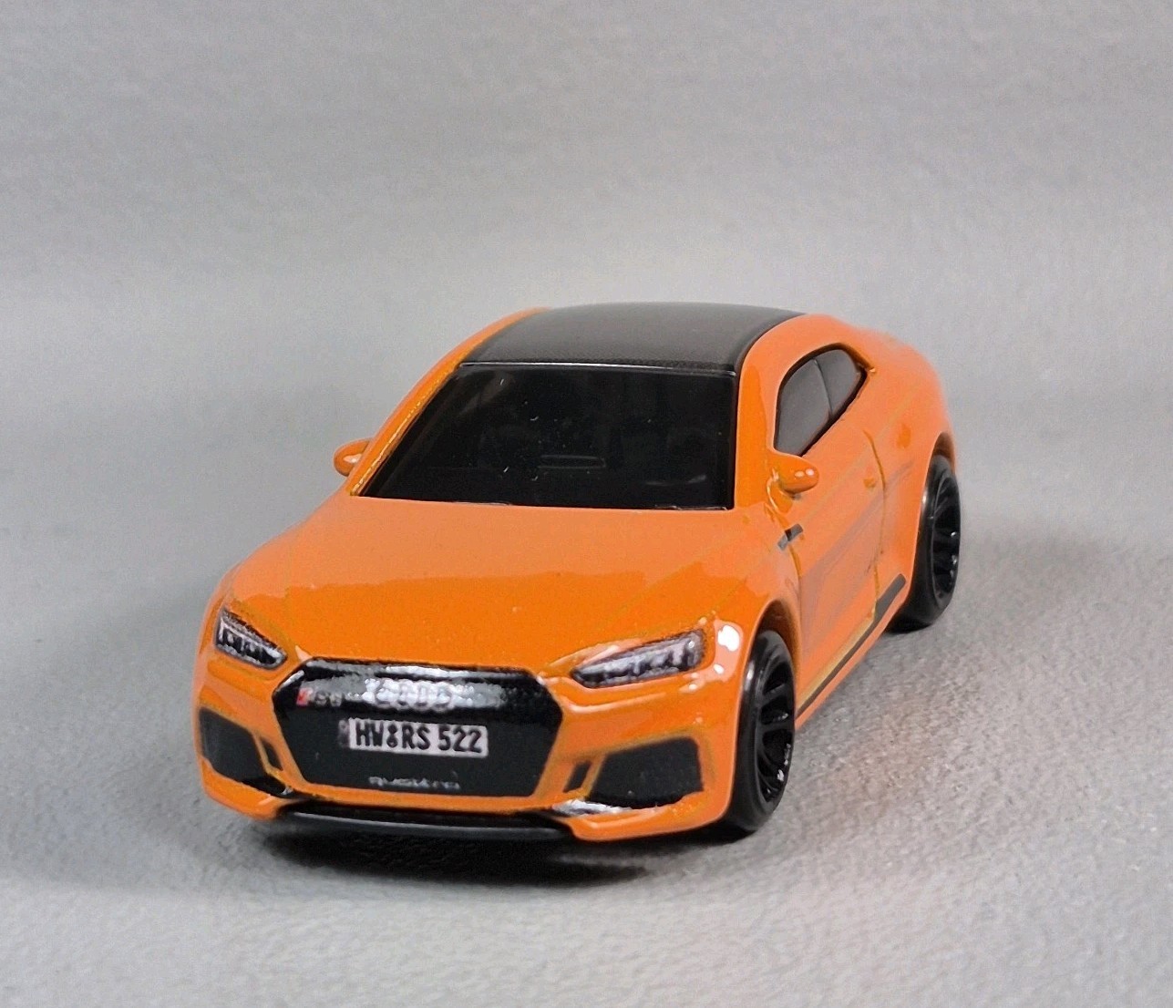 AUDI RS 5 COUPE Diorama Collectible DieCast Model Car 1:64 Orange LOOSE