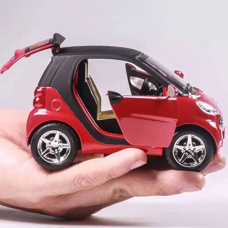 1:24 Car Smart Fortwo Alloy Metal Diecast Vehicle Toy Car Model Metal Car Toys