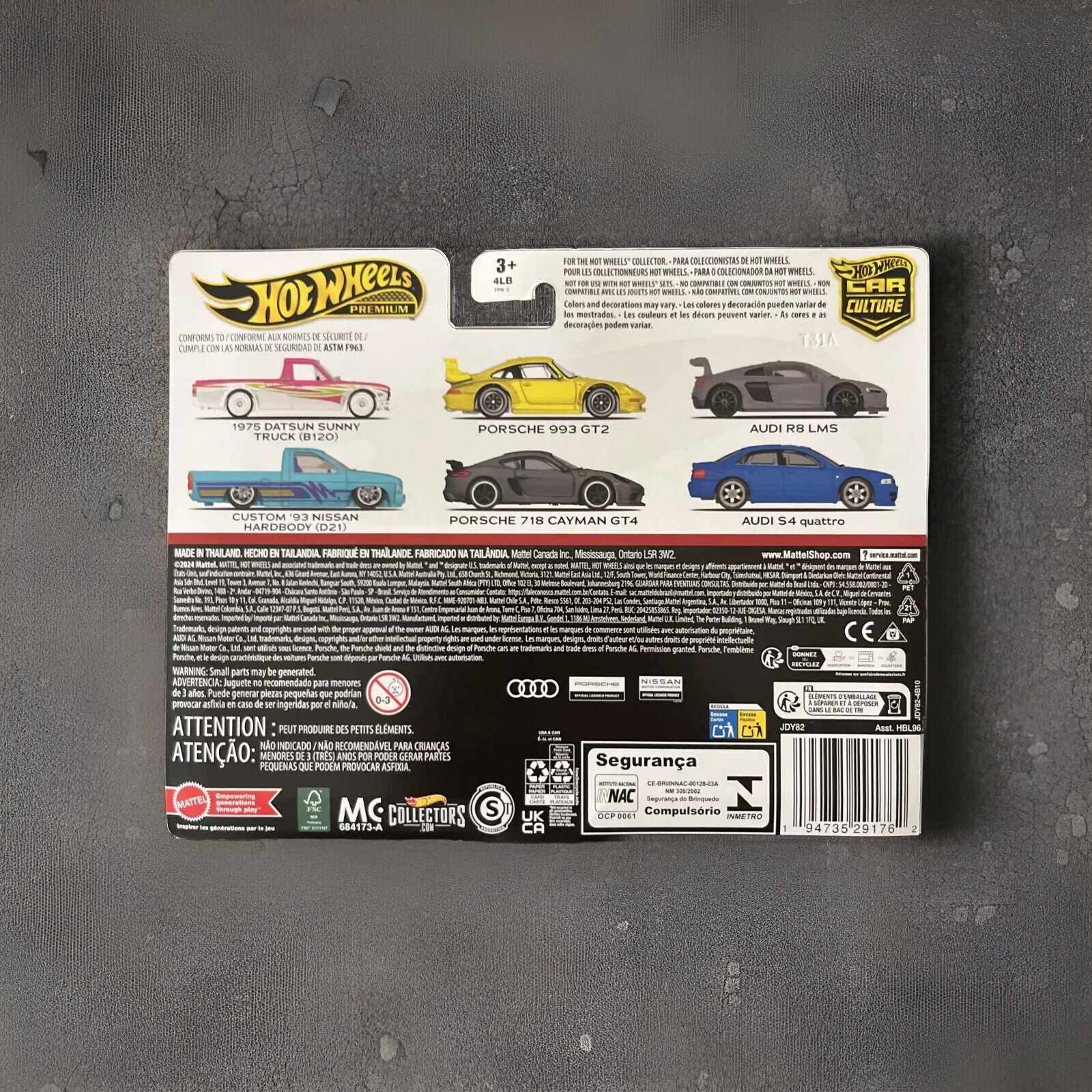 2024 Hot Wheels Premium Car Culture Twin 2 Pack Audi S4 Quattro & Audi R8 LMS