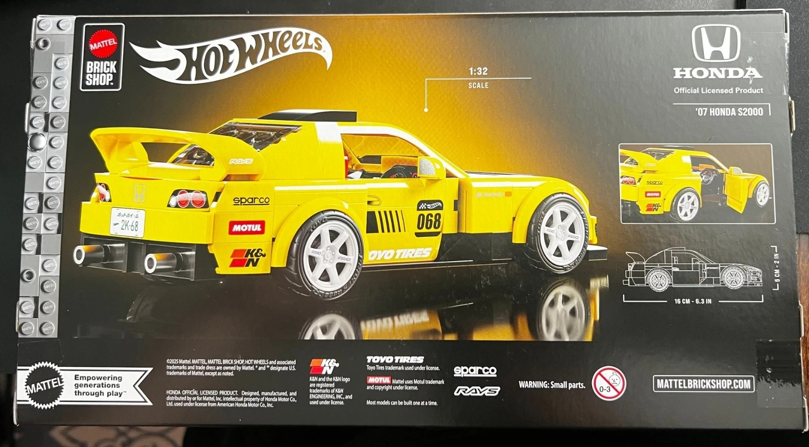 Hot Wheels Mattel Brick Shop Honda S2000 Factory Sealed Exclusive New In Box