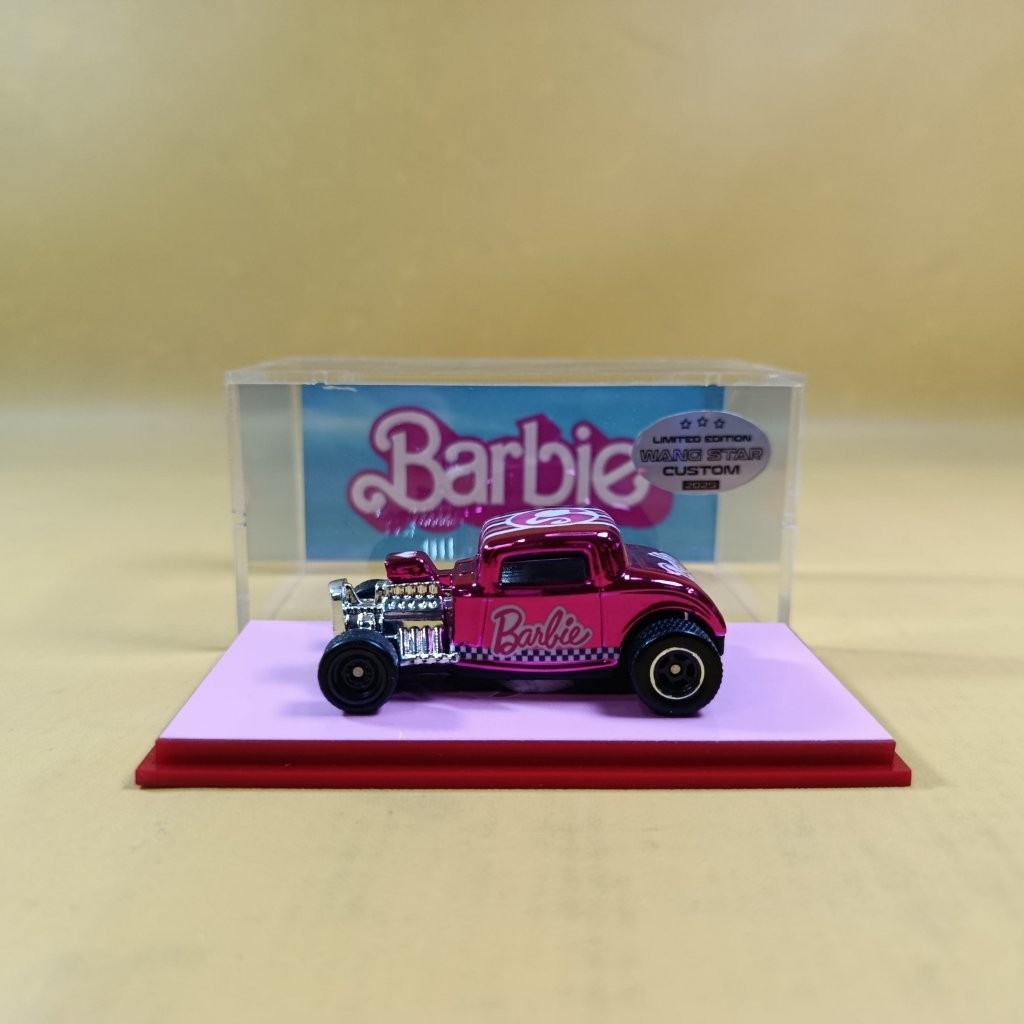 Hot Wheels ’32 FORD METAL/METAL Pink CHROME BARBIE (WANGSTAR CUSTOM) REAL RIDERS