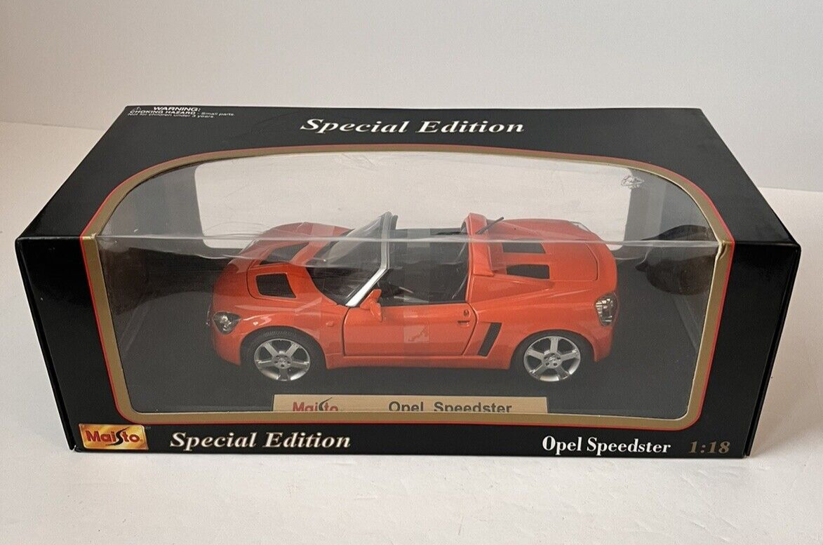TA907 Maisto Special Edition 1/18 Opel Speedster Cabriolet 2000 Ref 31615 Orange
