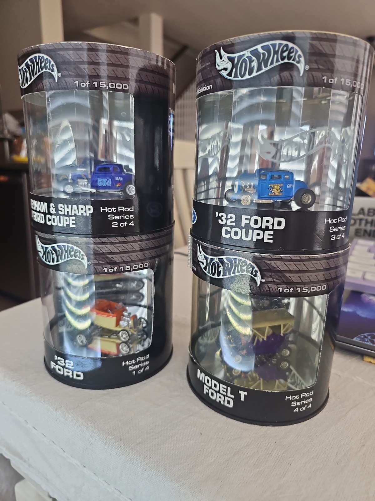2004 Hot Wheels Oil Can Hot Rod Series Set 1 Thru 4. 1 Of 15,000