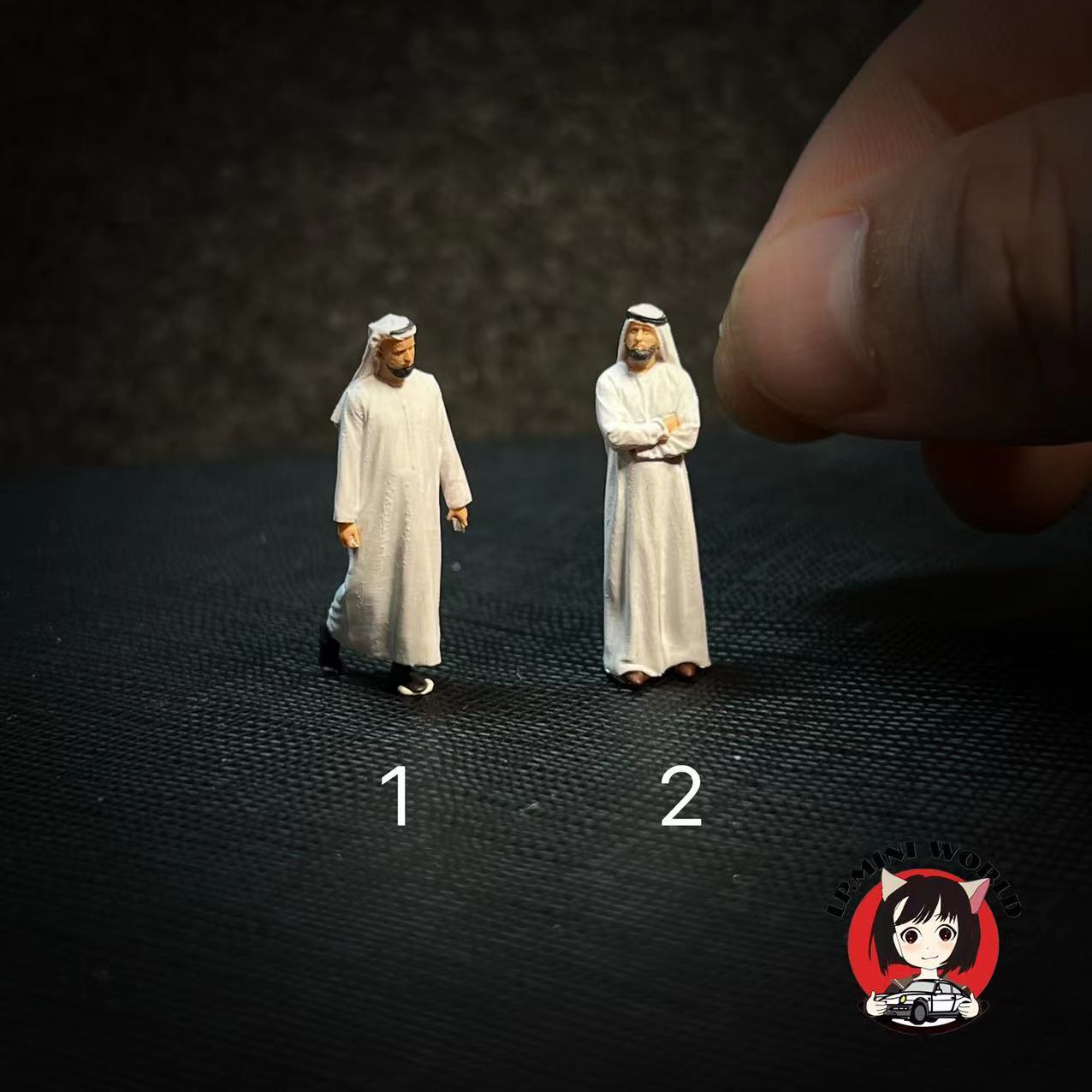 1/64 Dubai Prince Painted Mini Figure Model Scene Props Fit Cars Vehicles Toys