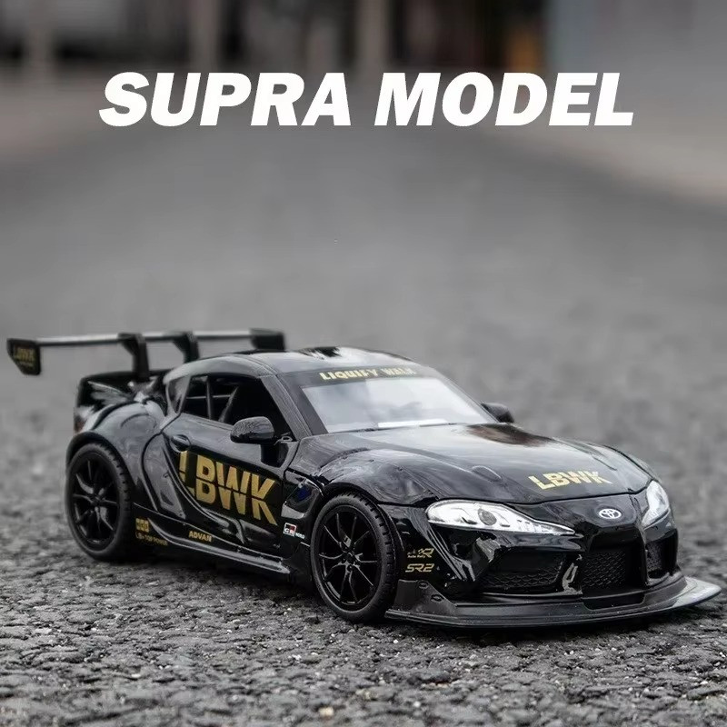 1:22 TOYOTA GR Supra Alloy Diecast Racing Car Model Sound/Light Toy Gift NEW