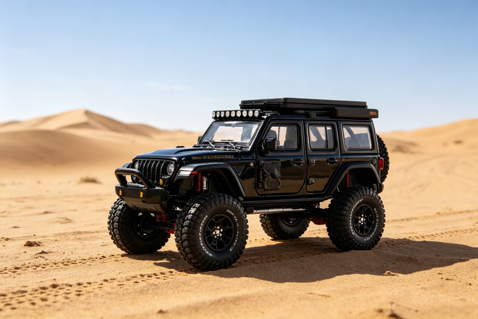 GCD Wrangler 4×4 Offroad Diorama Car Roof Tent Suspensions Toy Box IN STOCK 1/64
