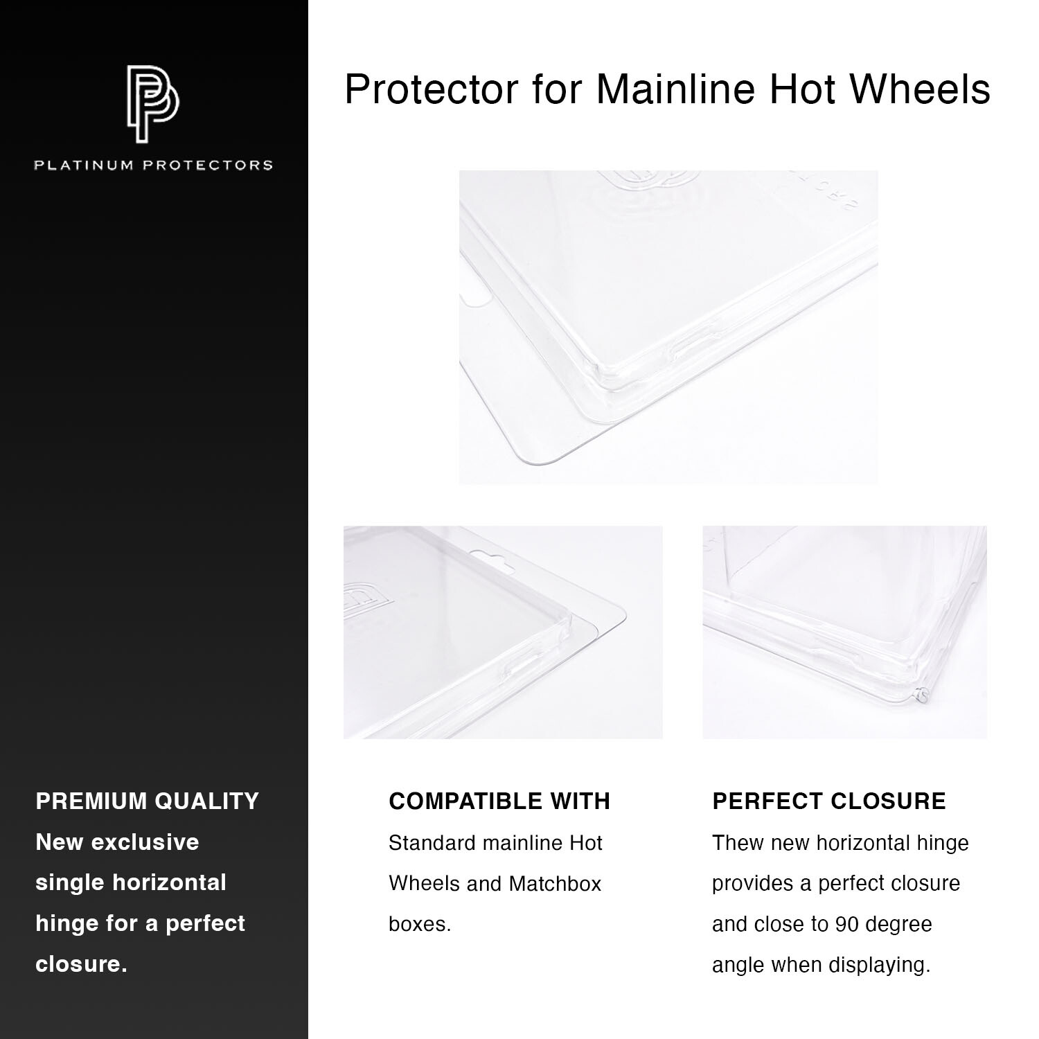 Platinum Protectors Case for Hot Wheels Mainline and Matchbox Cars Bundle Packs