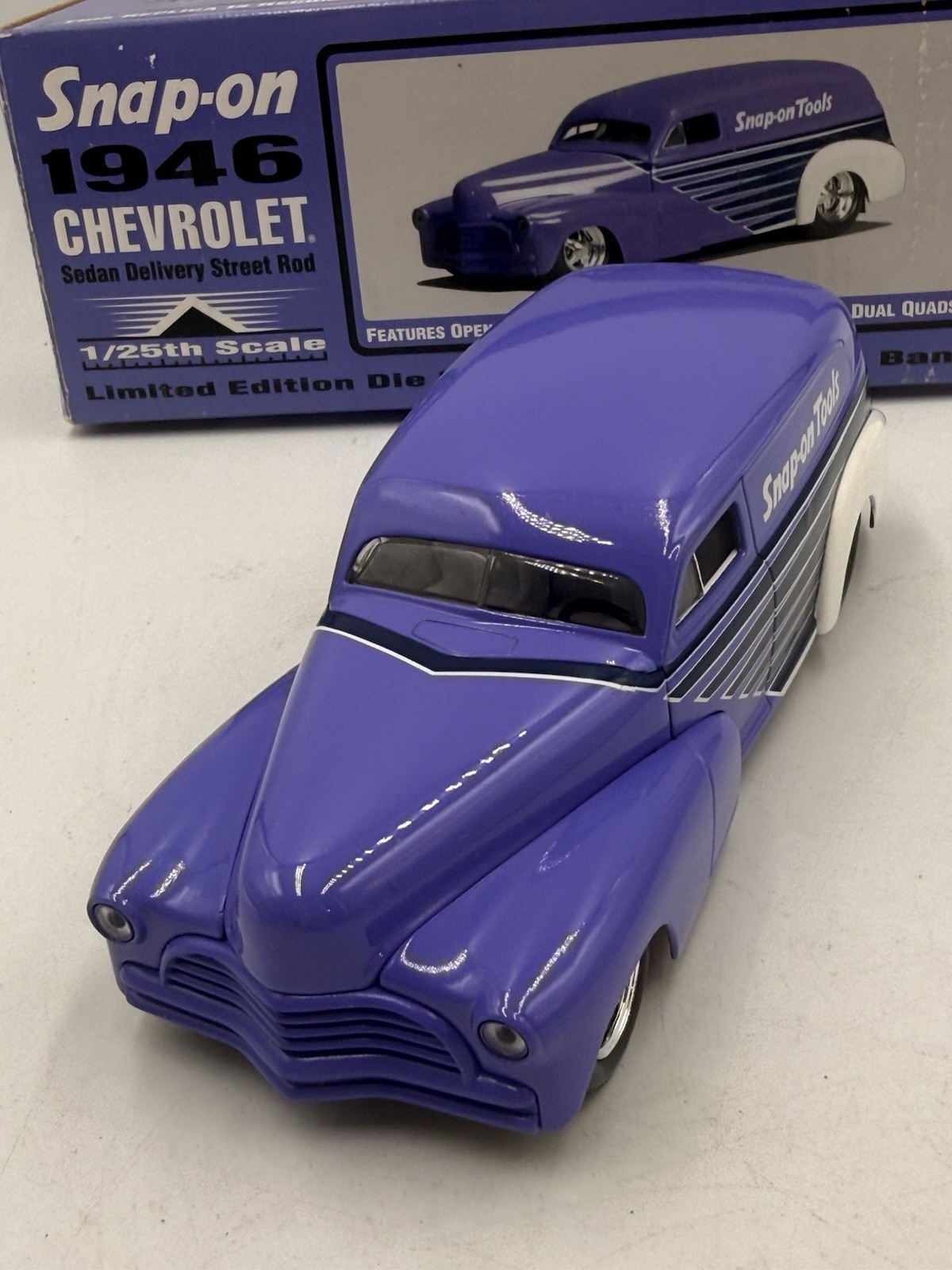 Snap-On Tools 1946 Chevrolet Street Rod Die Cast Bank 1:25 Scale in Box New