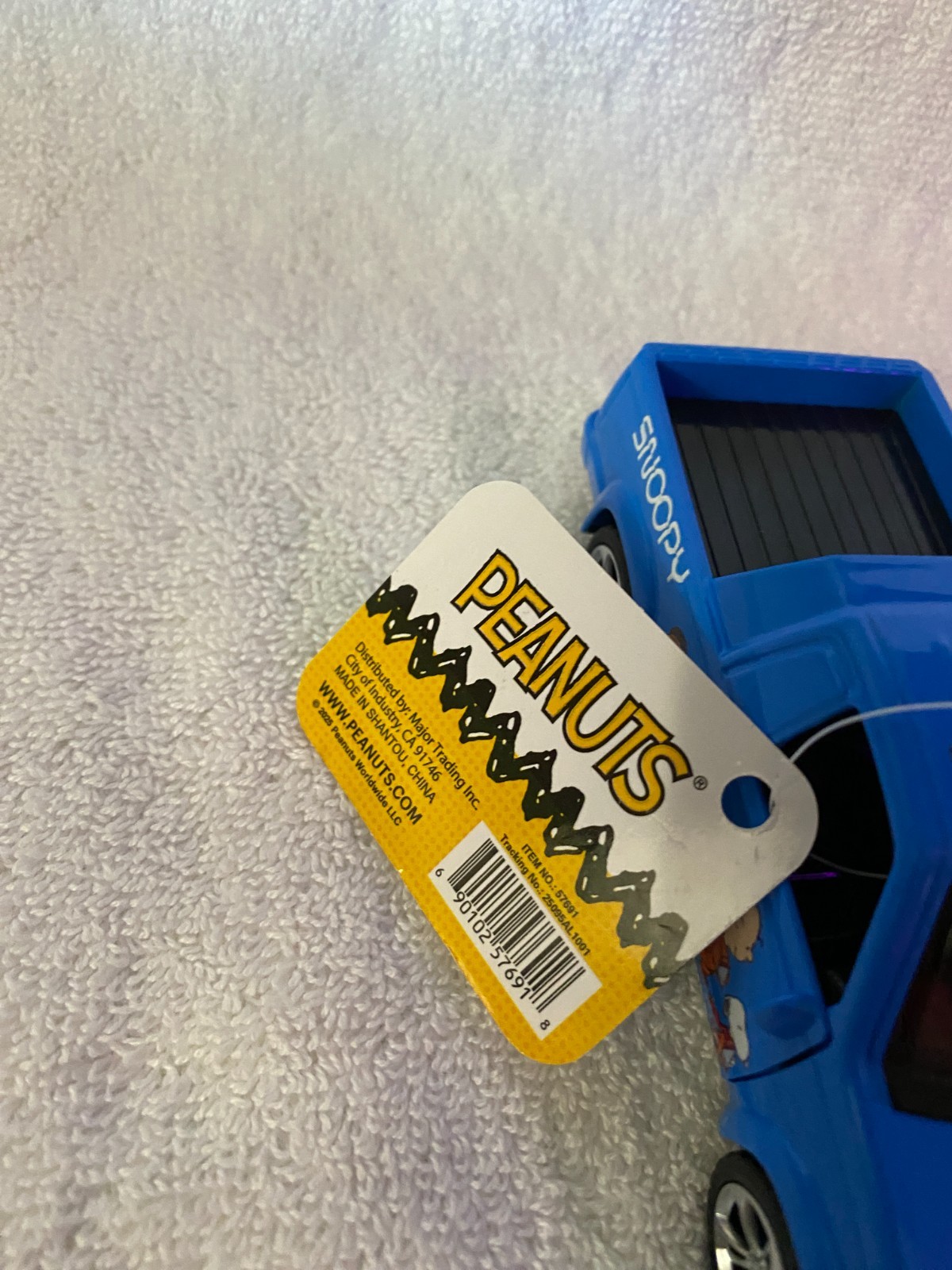 PEANUTS 5″ die-cast pull-back truck pickup SNOOPY new