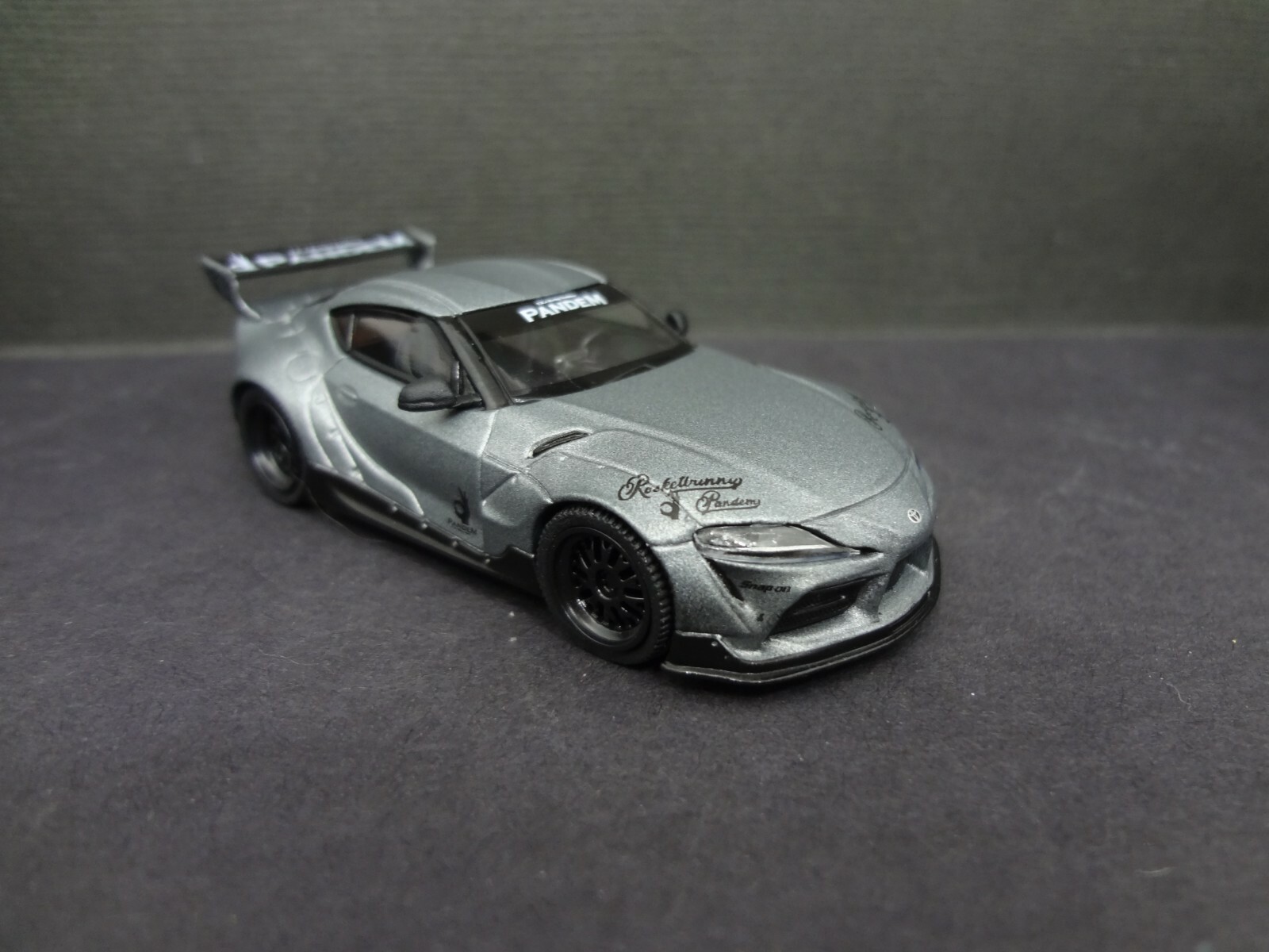 Mini GT Pandem Toyota GR SUPRA V1.0 matte grey 1:64 loose with box