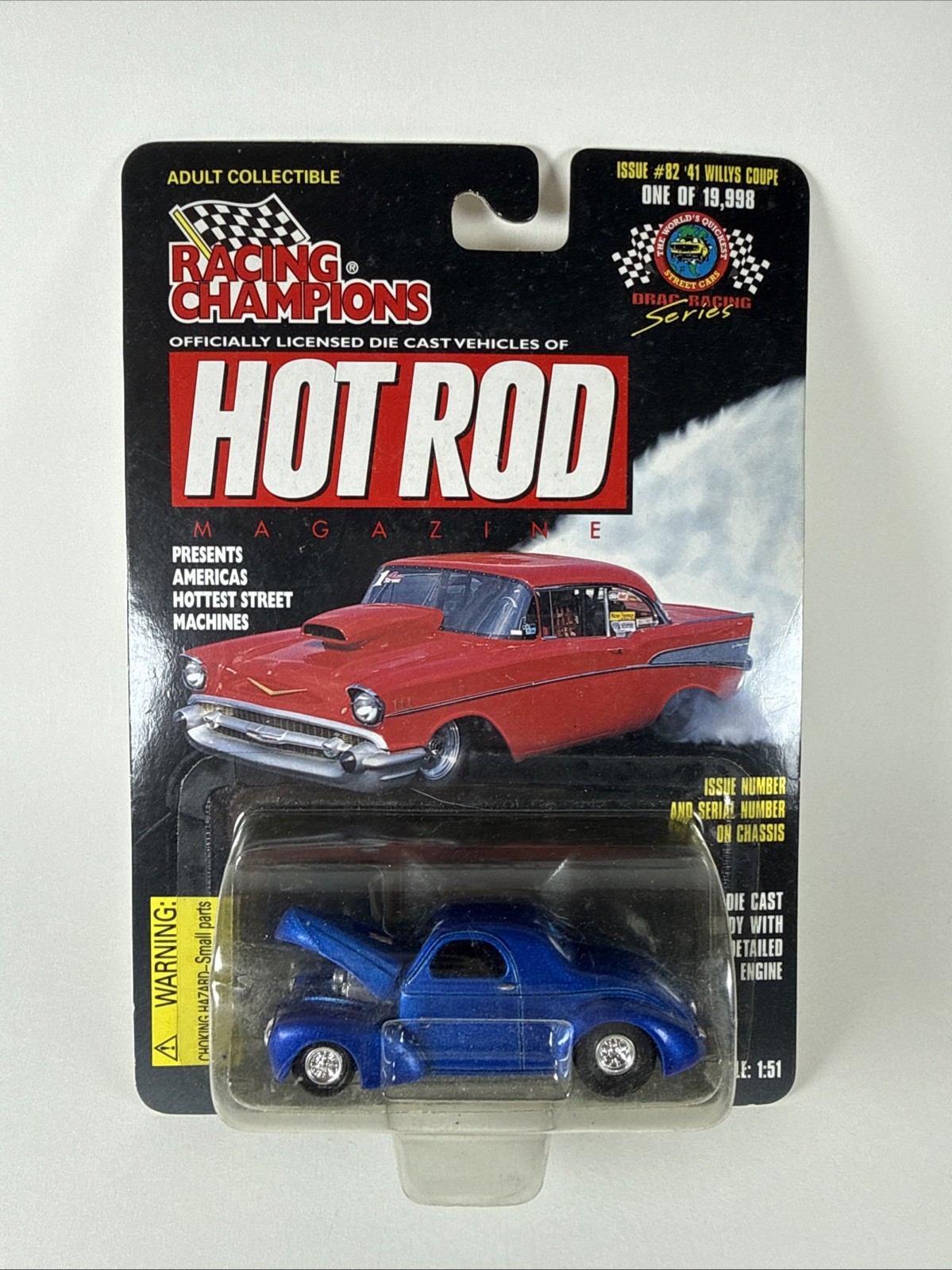 1998 Racing Champions Hot Rod Magazine Drag Racing Series 1941 Willys Coupe A21