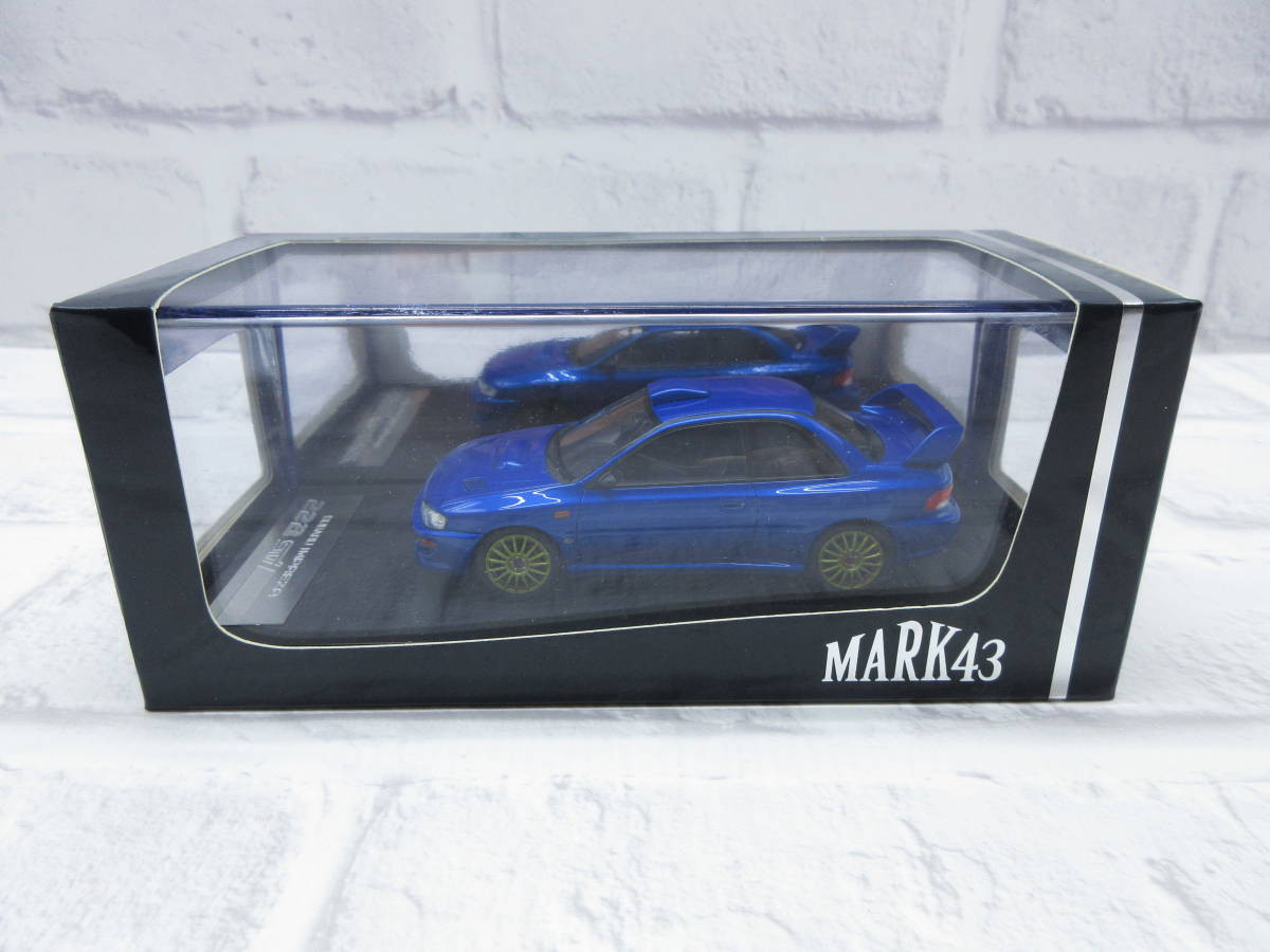 Miniature car 1/43 MARK43 Subaru Impreza 22B STi Version Customized Version