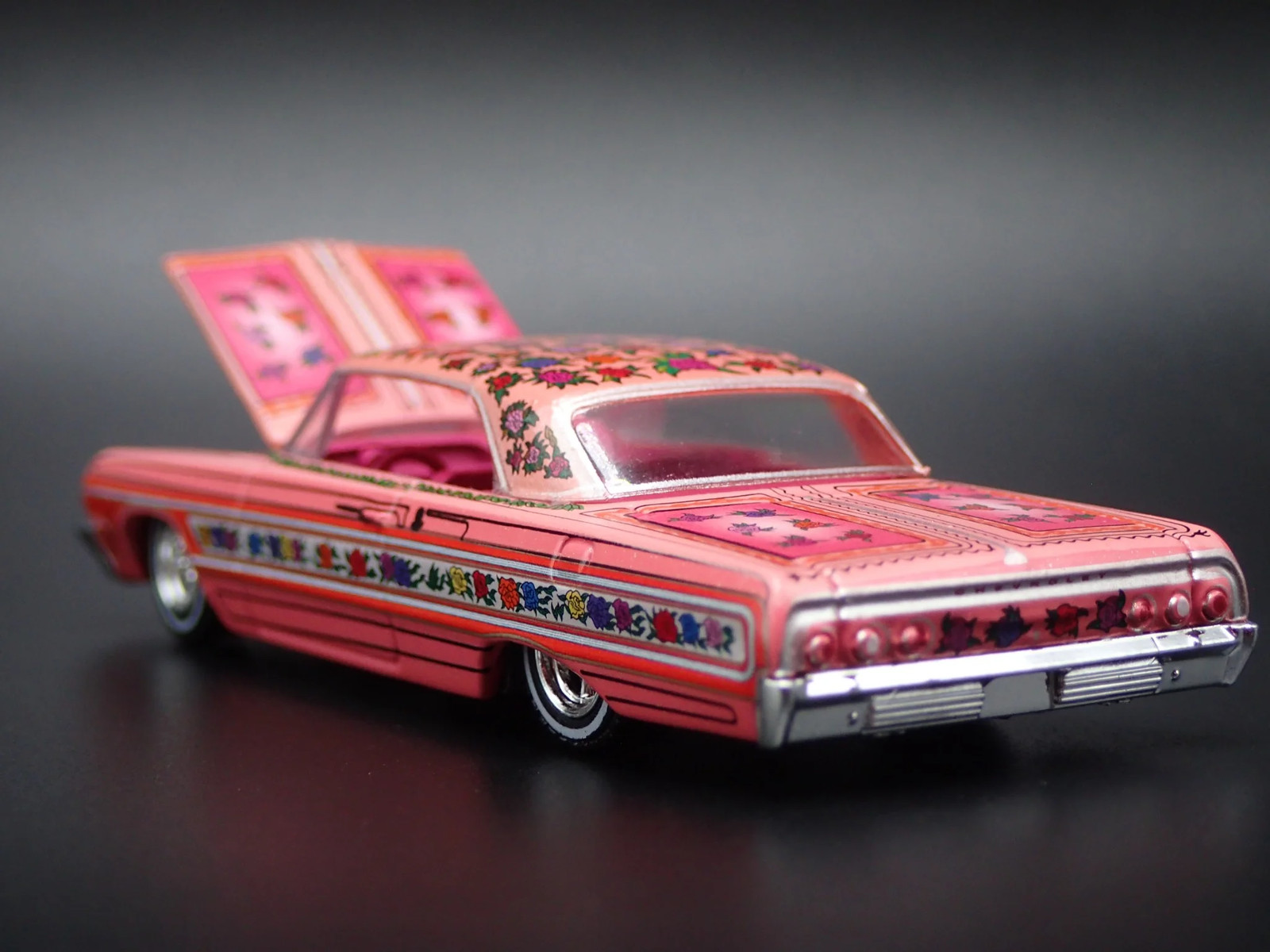 1964 64 CHEVY CHEVROLET IMPALA LOWRIDER GYPSY ROSE 1:64 SCALE DIECAST MODEL CAR