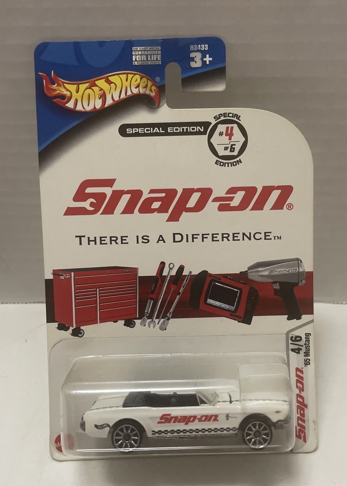 LOT OF 4 HOT WHEELS SNAP-ON CARS- 57 CHEVY, 70 BARRACUDA, 69 CHARGER, 75 MUSTANG