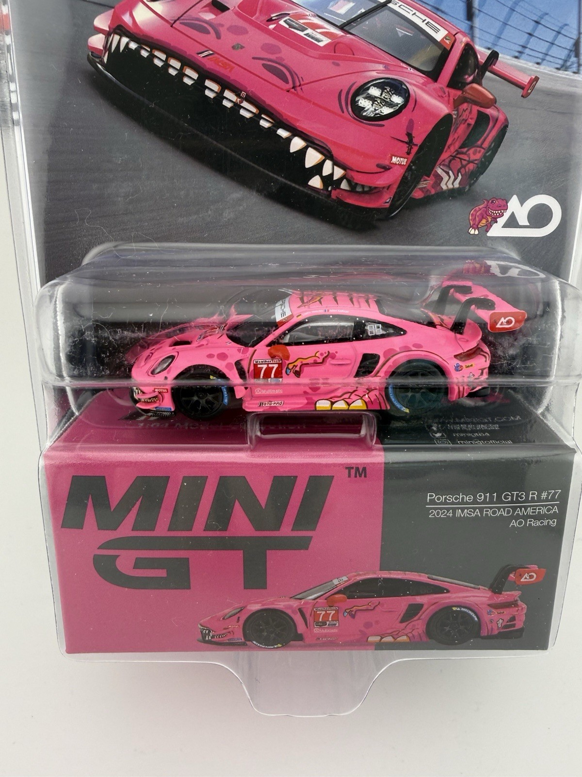 Porsche 911 GT3 R #77 2024 IMSA Road America AO Racing Roxy Mini GT 01052