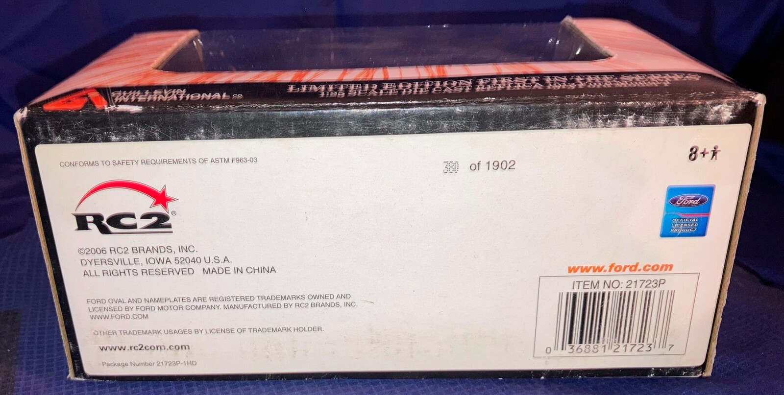 MA0040 RC2 Brands Diecast Model Car 1913 Ford Model T F.X. Guillevin & Sons NIB
