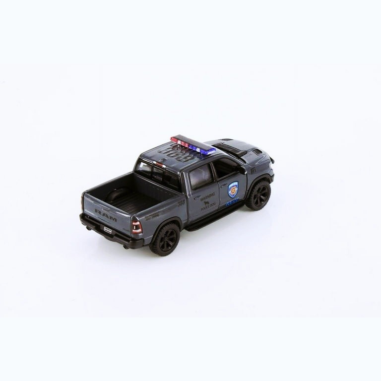 5413DPR) Kinsmart 2019 DODGE RAM 1500 POLICE 1:46 Diecast Truck 5 inch GRAY