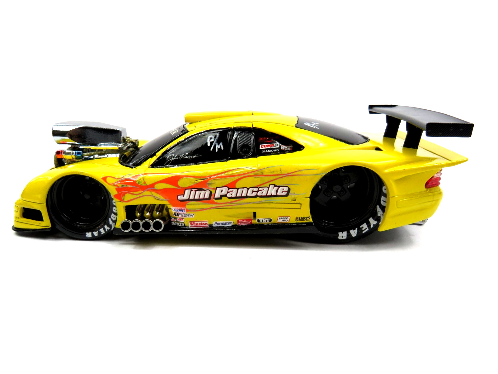 MUSCLE MACHINES/MAISTO 1/18 67 MERCEDES CKL-GTR PRO-MOD