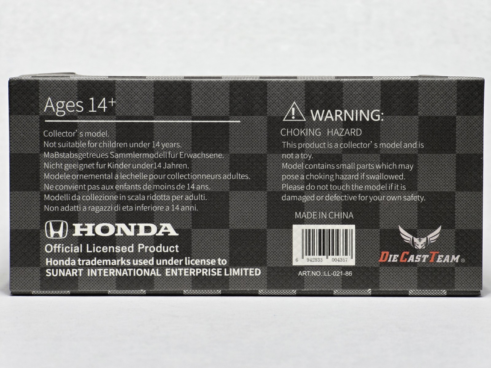 1:64 DCT Honda Civic Type R (FD2) Yellow 2007 Sedan LL-021-86 Diecast Model Car