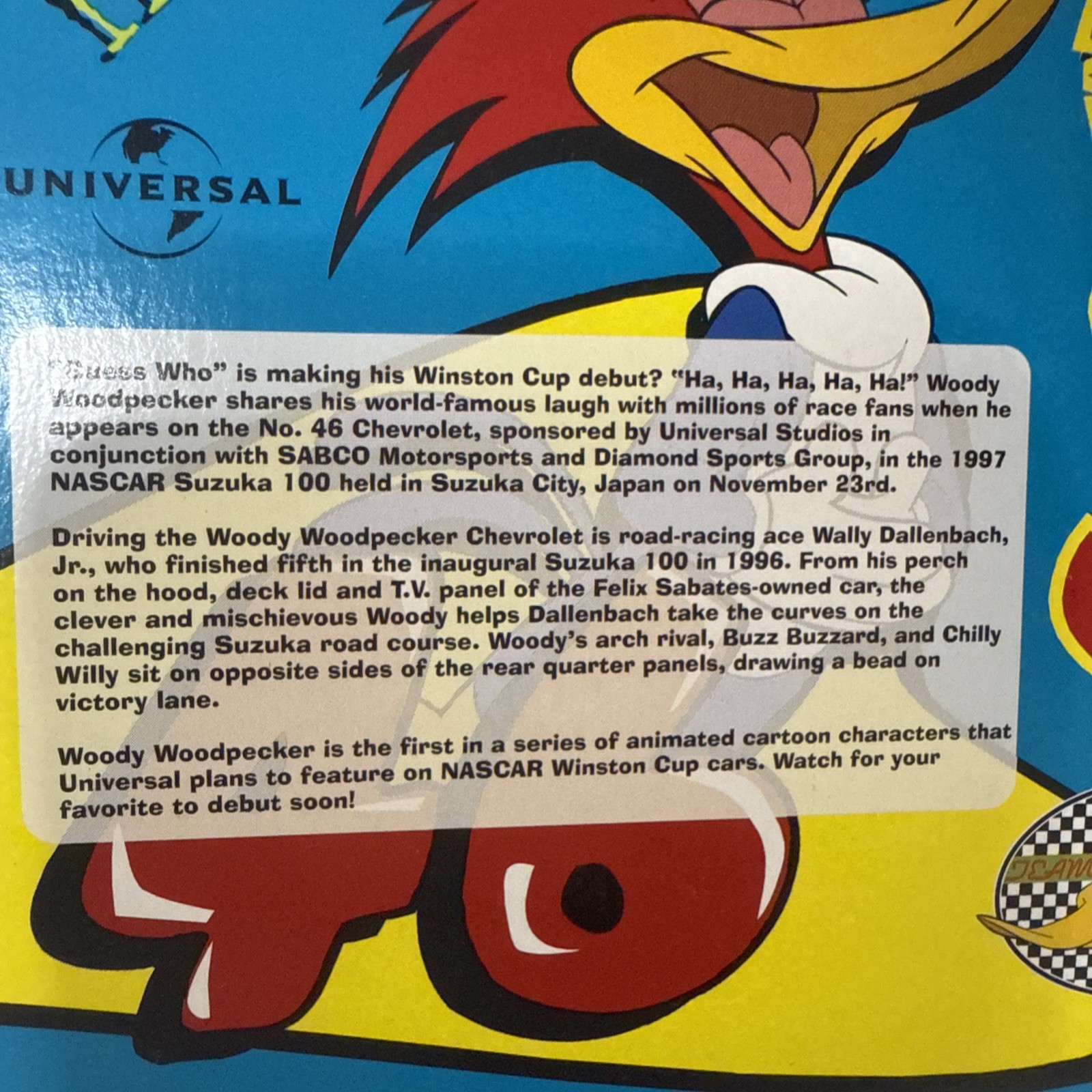 Revell Racing Woody Woodpecker Wally Dallenbach Diecast 1:64 scale #46