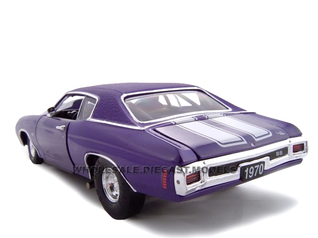 1970 CHEVROLET CHEVELLE SS 454 PURPLE 1:24 PRO STREET CAR UNIQUE REPLICAS 18676