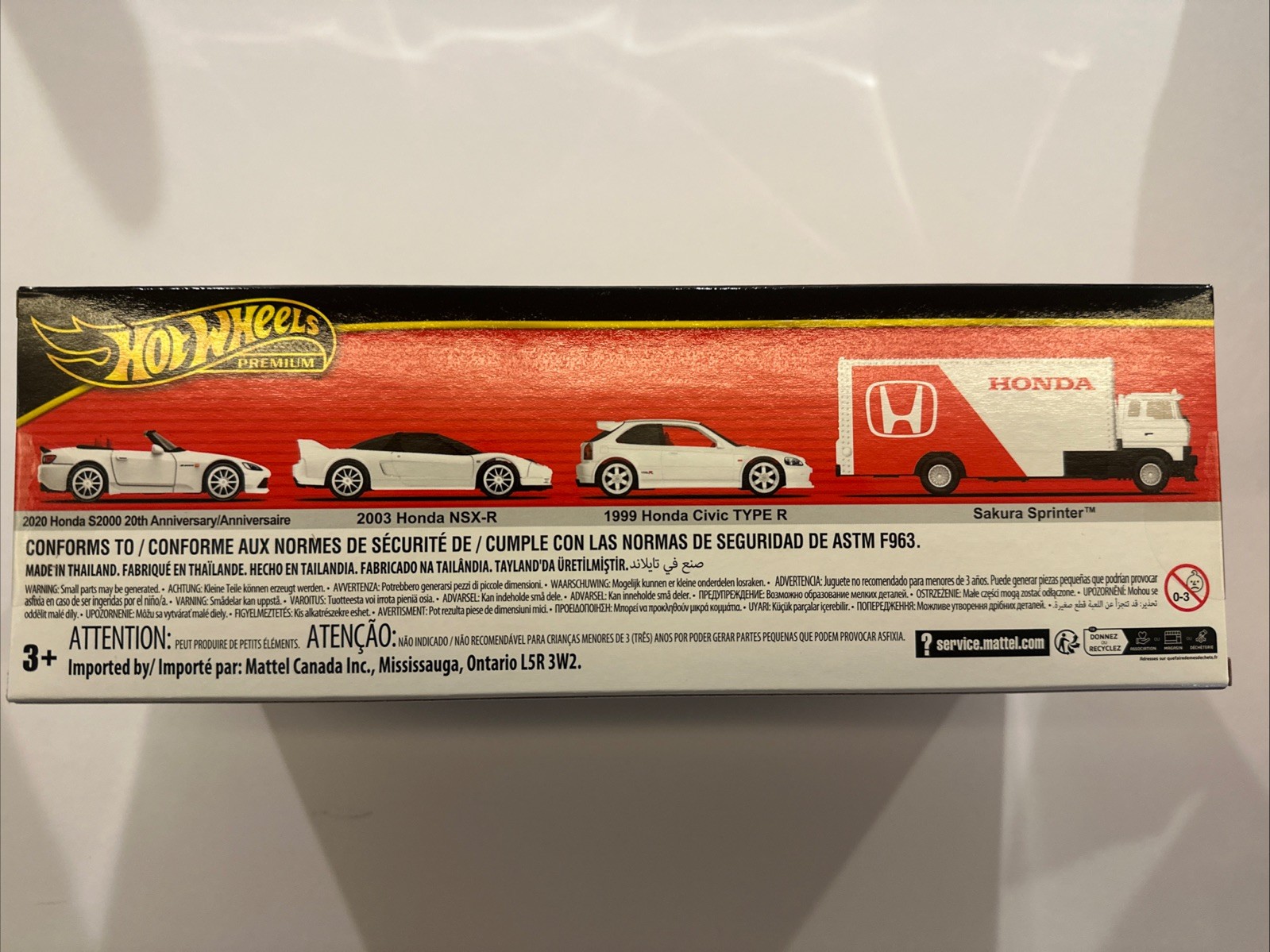 Hot Wheels 2025 Premium Collector Diorama Honda Set Civic Type-R, NSX-R, S2000