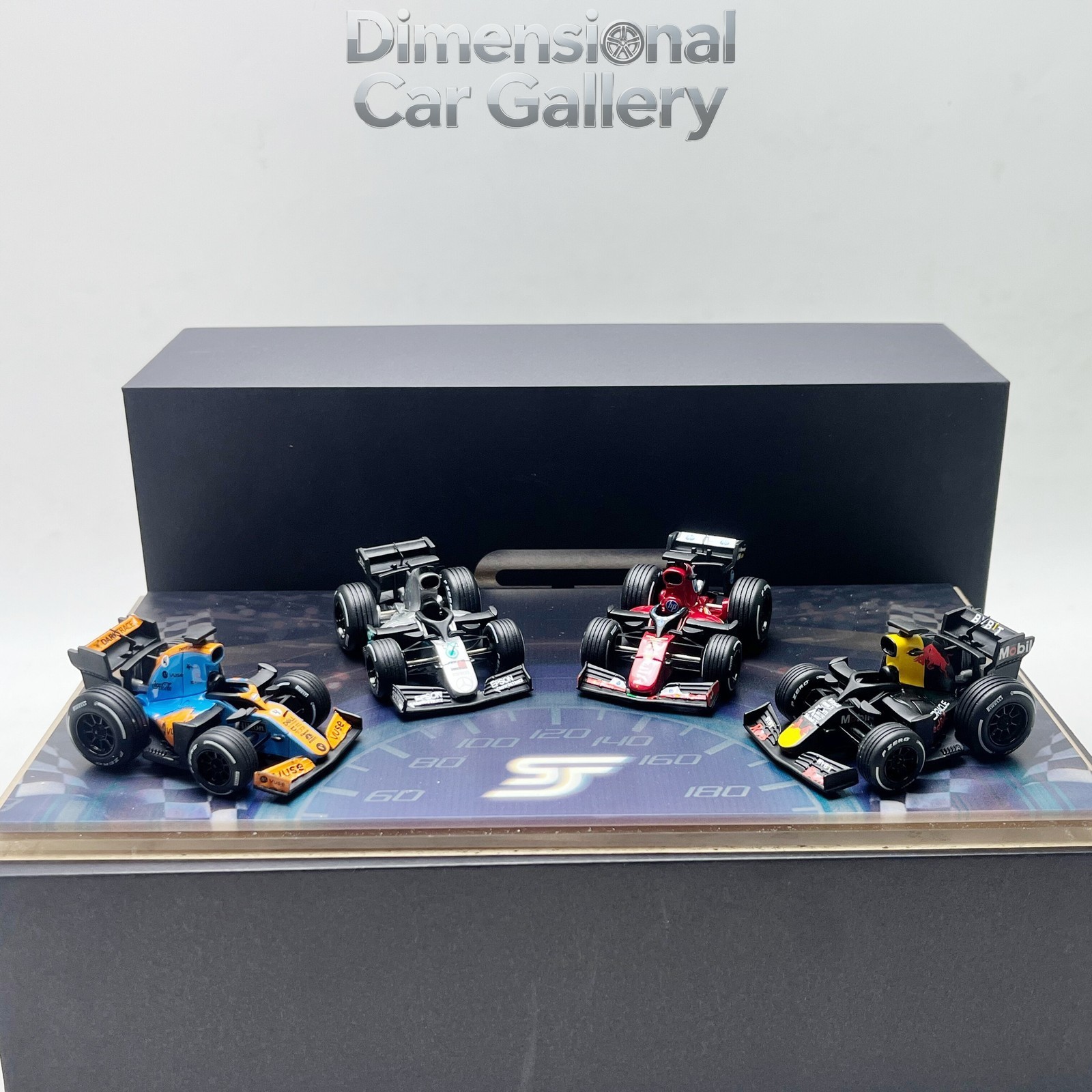 SJF 1/64 F1 Formula Q Edition, Gulf Mercedes-Benz Ferrari Egg Car, Resin Model