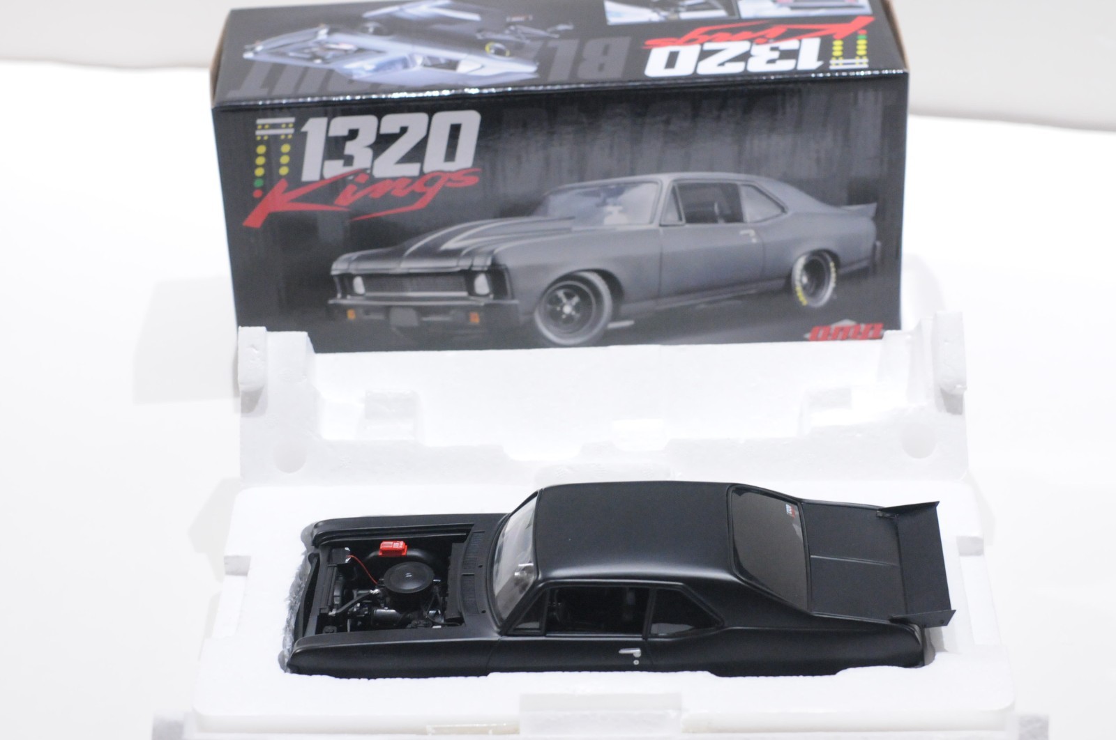 GMP 1969 CHEVROLET NOVA 1320 KINGS MATT BLACK SCALE 1:18 LIMITED 1 OF 570