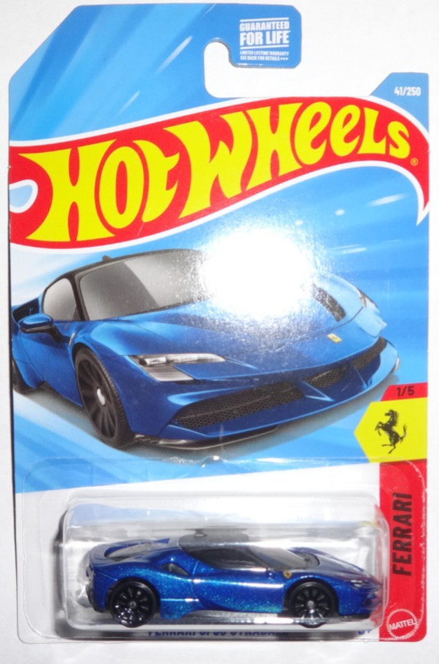 2026 Hot Wheels 41/250 Blue Ferrari SF90 Stradale 1/15 MOMC
