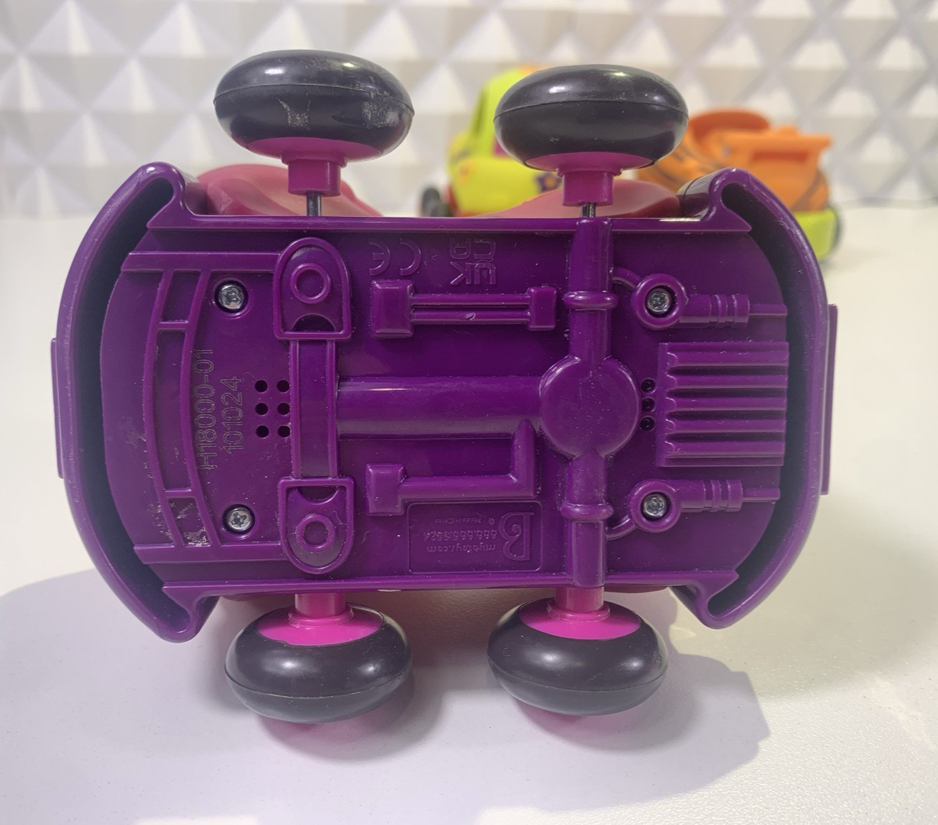 3 BATTAT Parents Pull Back and Go Cars Soft Vinyl