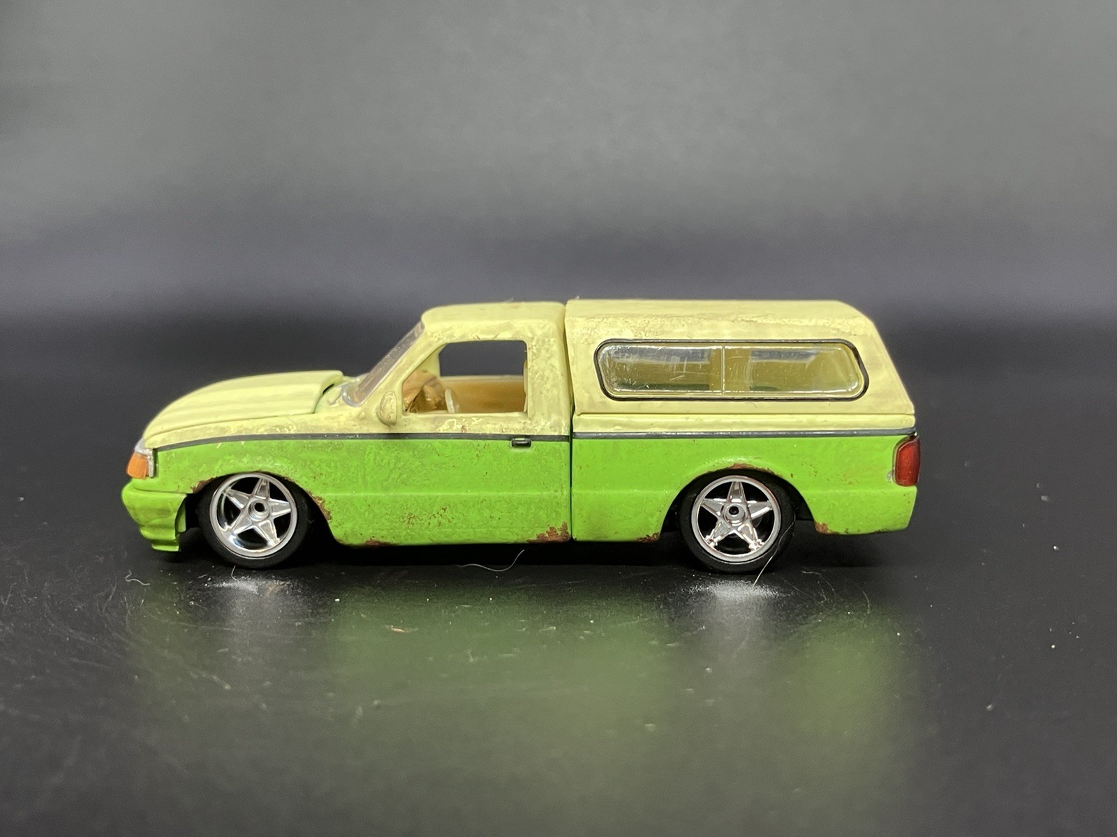 1995 Ford Ranger Pickup Truck Weathered Rusty Barn Find 1/64 Diecast Custom M2
