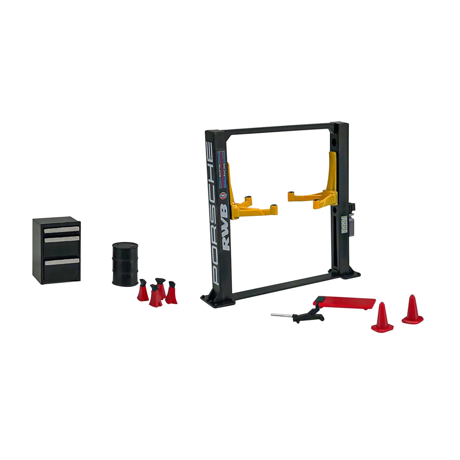 ABS 1/64 Model Car Display Diorama Garage Maintenance Tools Set Decoration;