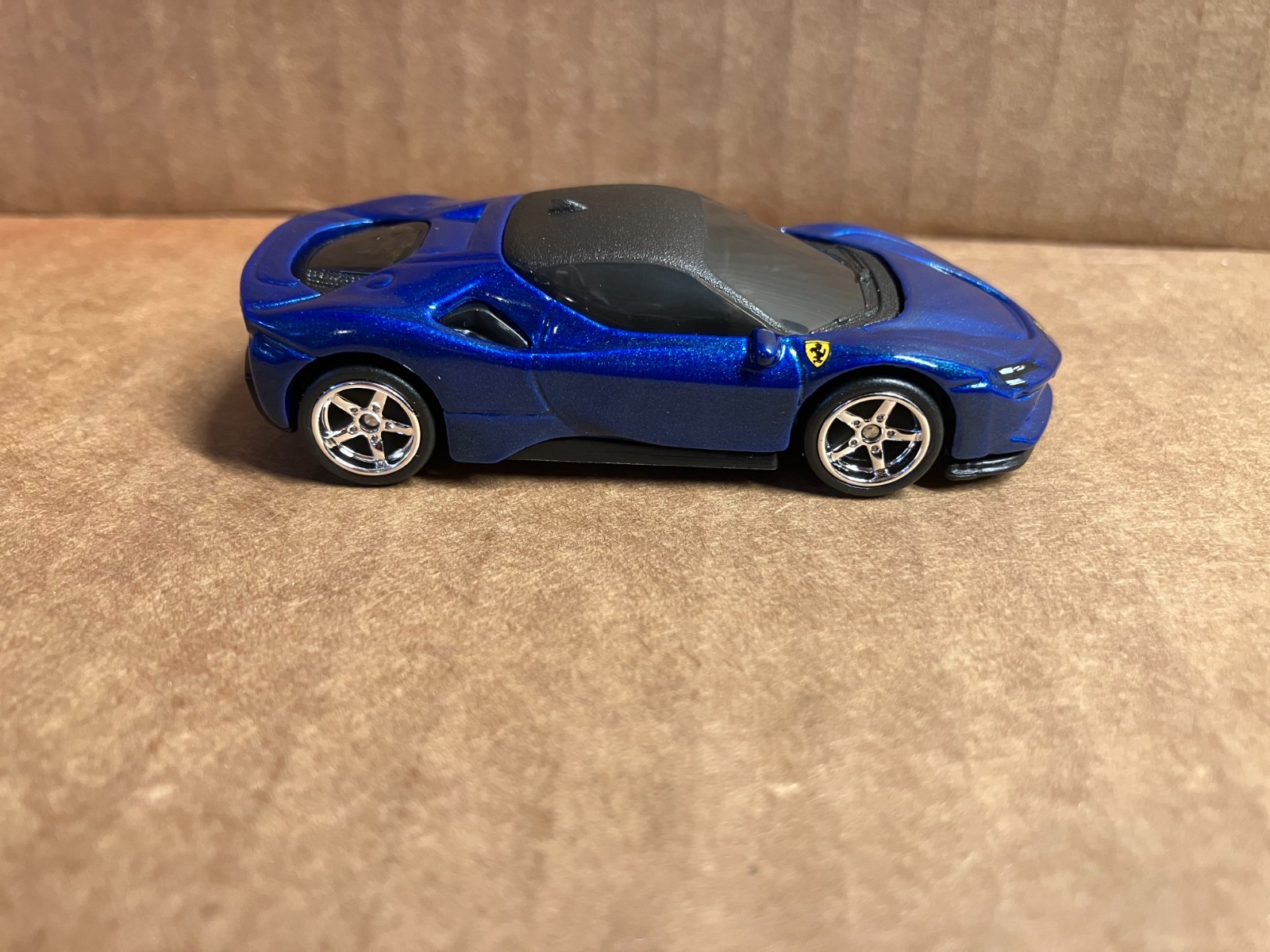 “CUSTOM” 2026 Hot Wheels FERRARI SF90 STADALE (NEW BLUE VERSION) w/ Real Riders