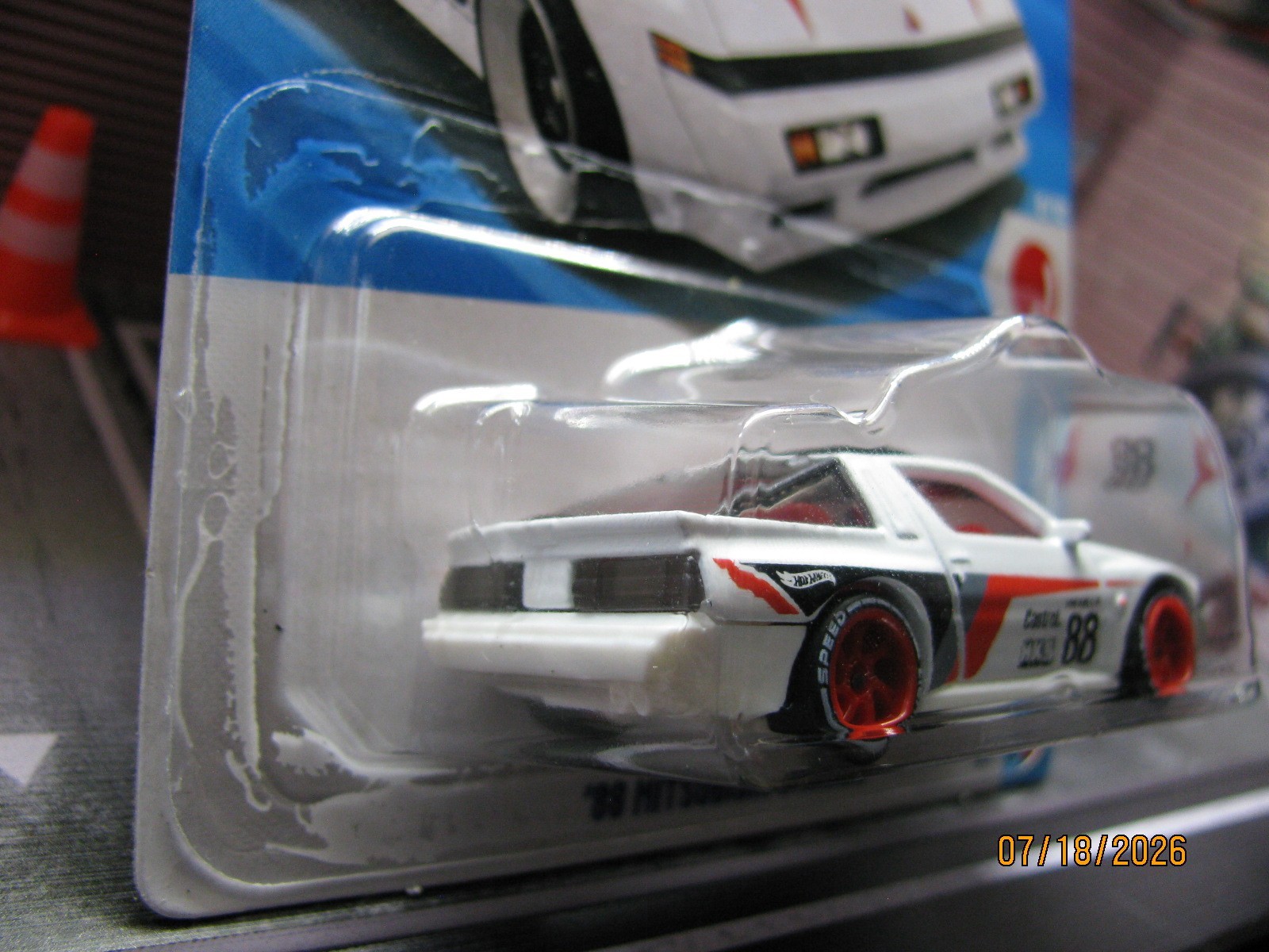 2026 Hot Wheels White ’88 Mitsubishi Starion New Model, w/Real Riders Wheel Swap