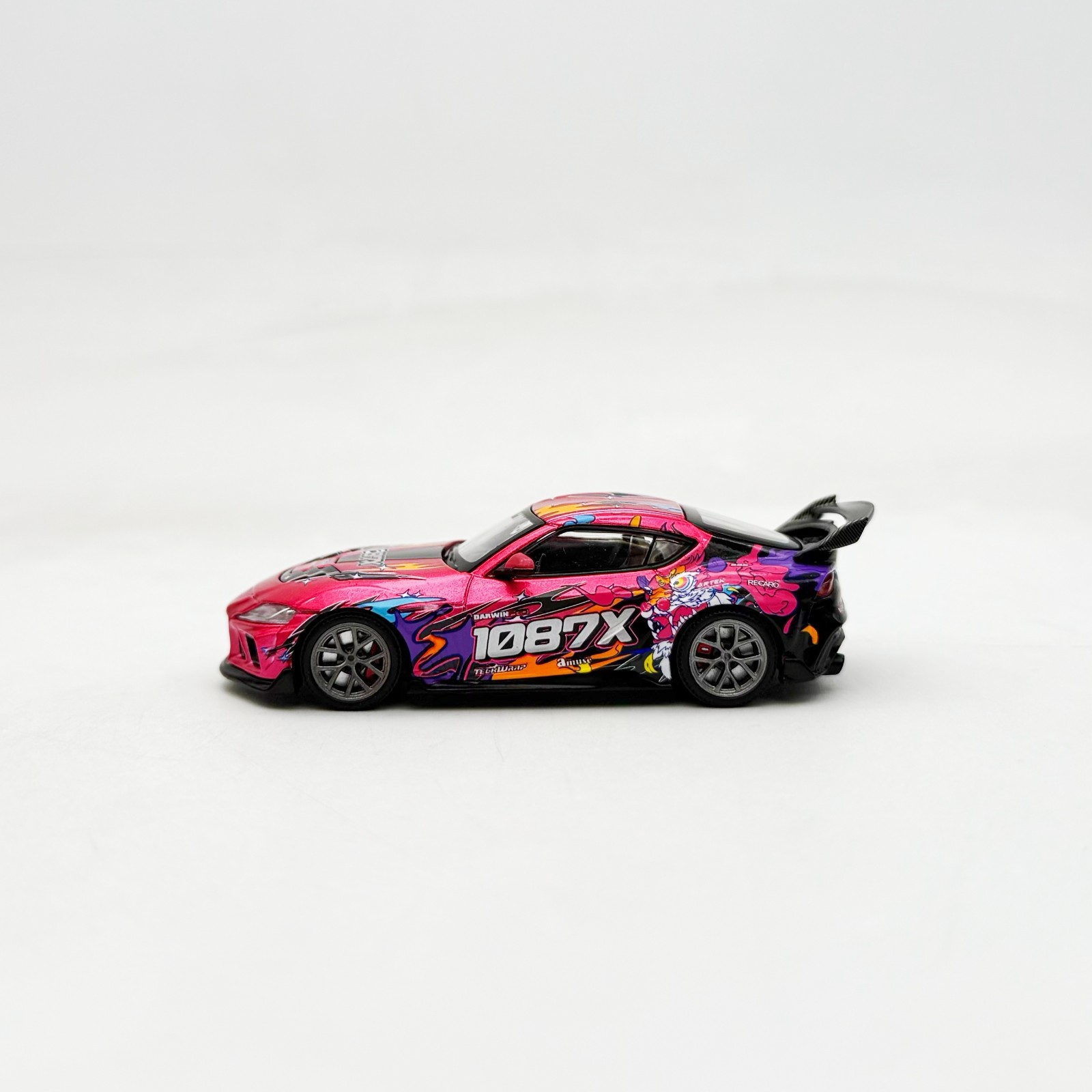 Pop Race 1:64 Darwinpro 66G WBK Toyota Supra Pink 1087X #285