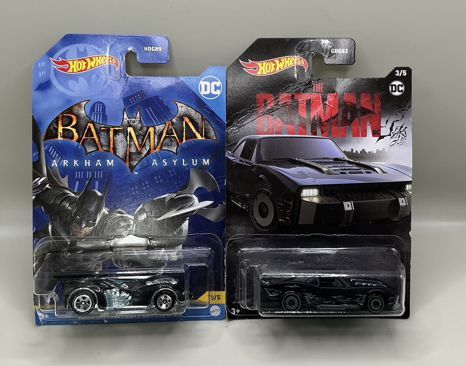 BATMOBILE & ARKHAM ASYLUM BATMOBILE DC 1:64 SCALE BY HOT WHEELS